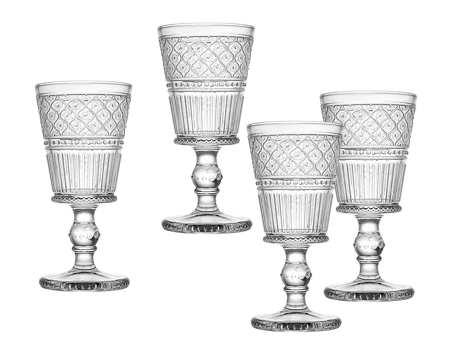 Godinger Silver Art Co Claro Goblet 9 oz (Set of 4)