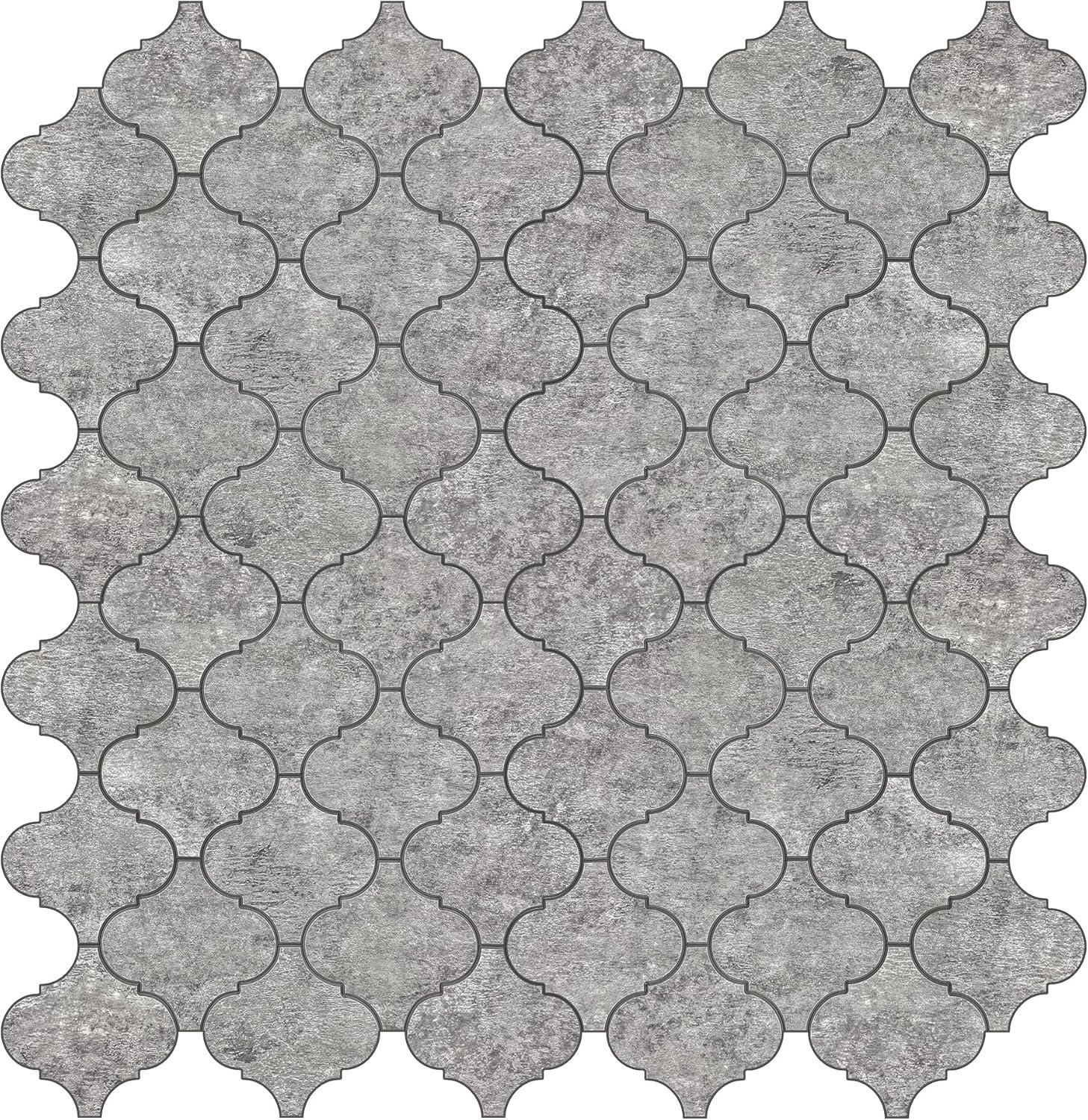 3.6'' W x 3.5'' L Engineered Stone Peel and Stick Mosaic Tile