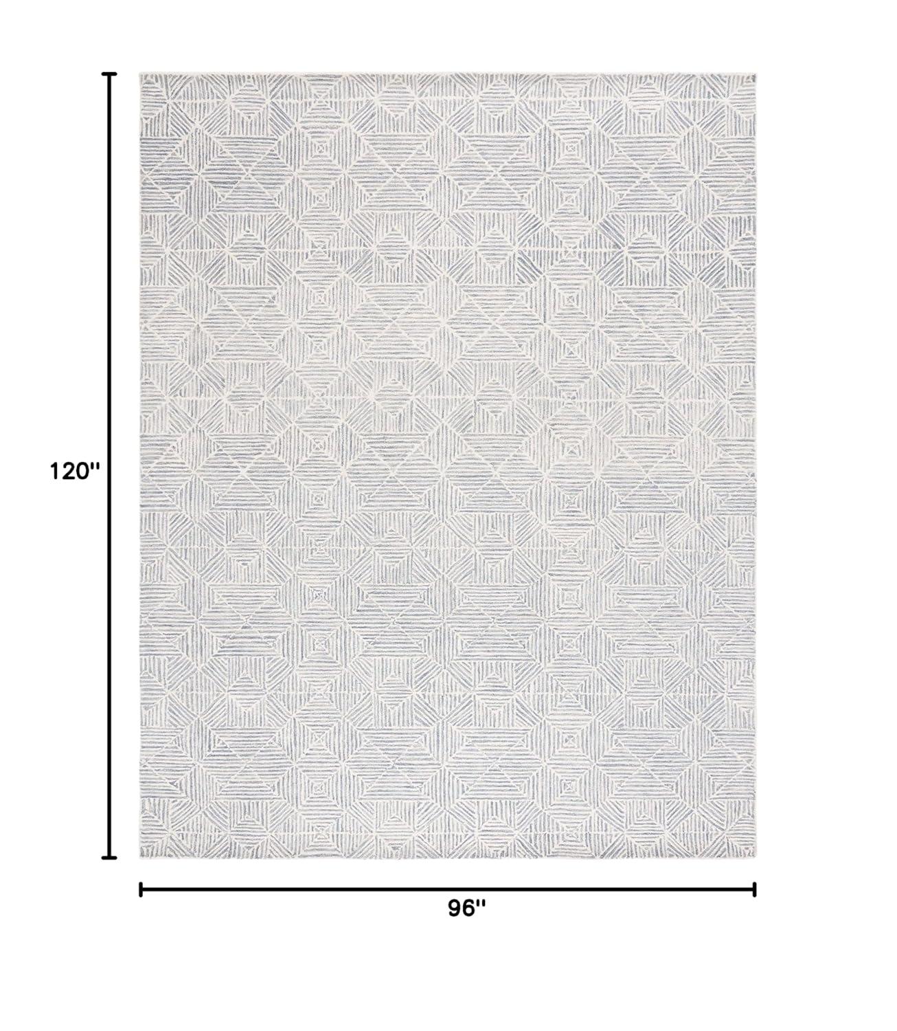 SAFAVIEH Abstract Brock Geometric Area Rug, Grey/Ivory, 8' x 10'