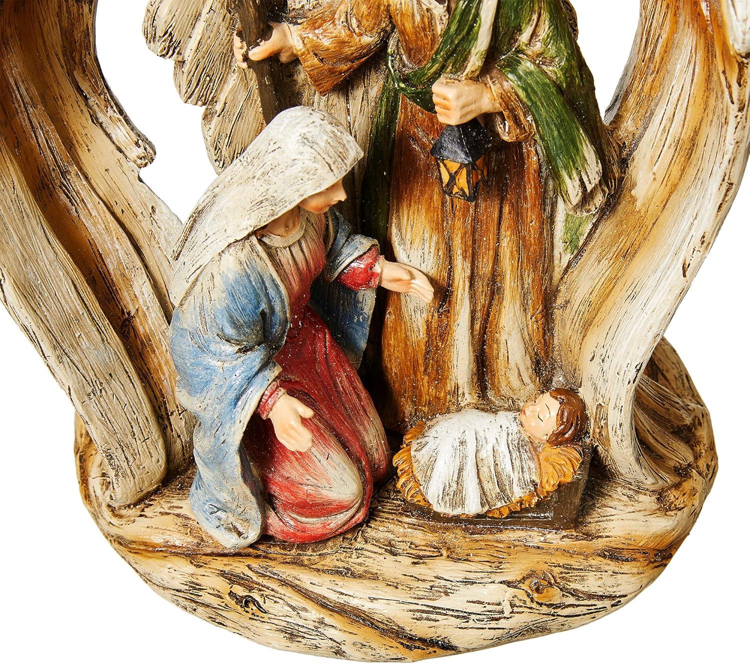 Glitzhome-Glitzhome 12 Piece Resin Nativity Figurine Set