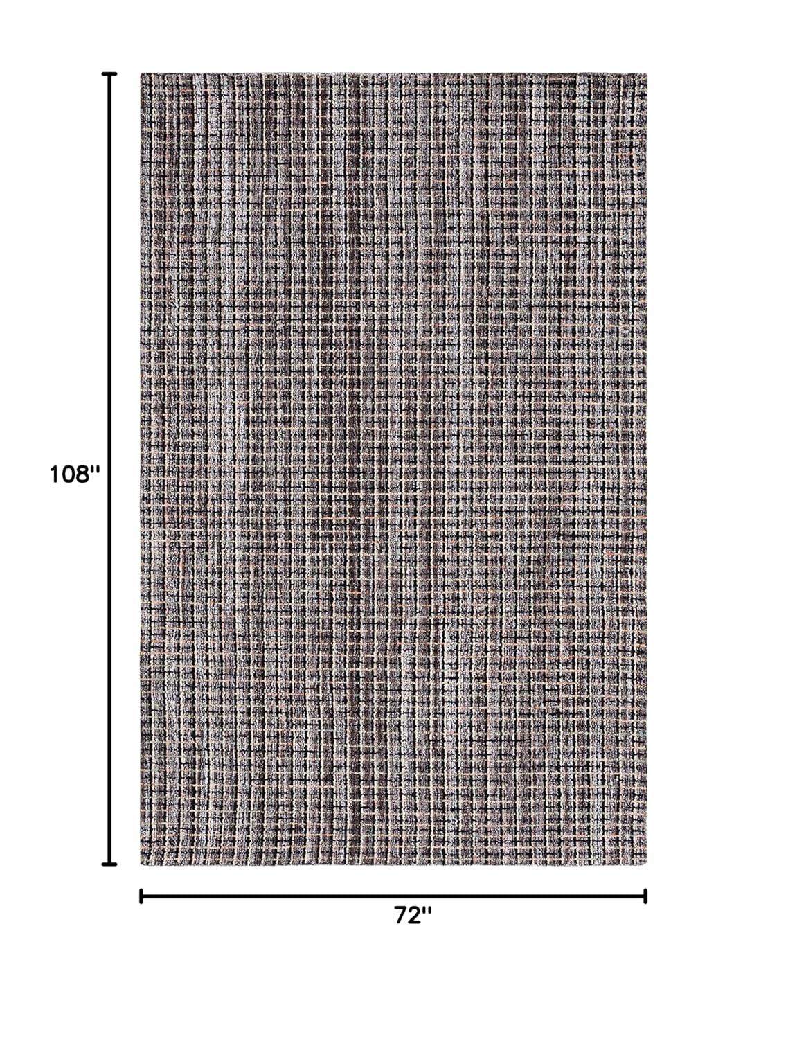 Abstract ABT491 Hand Tufted Area Rug - Brown/Black - 6'x9' - Safavieh.