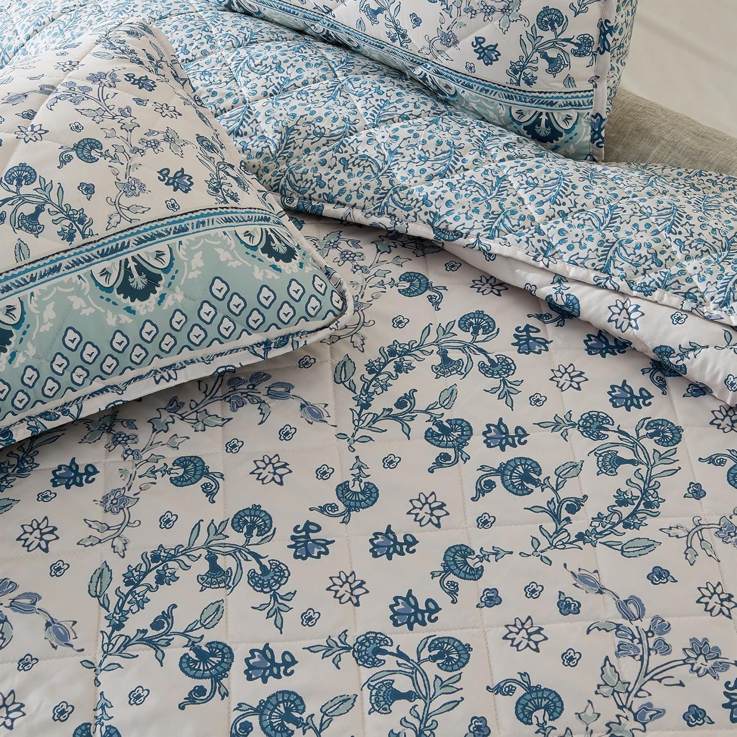 Printed Vintage Quilt Bedding Set - Patina Vie