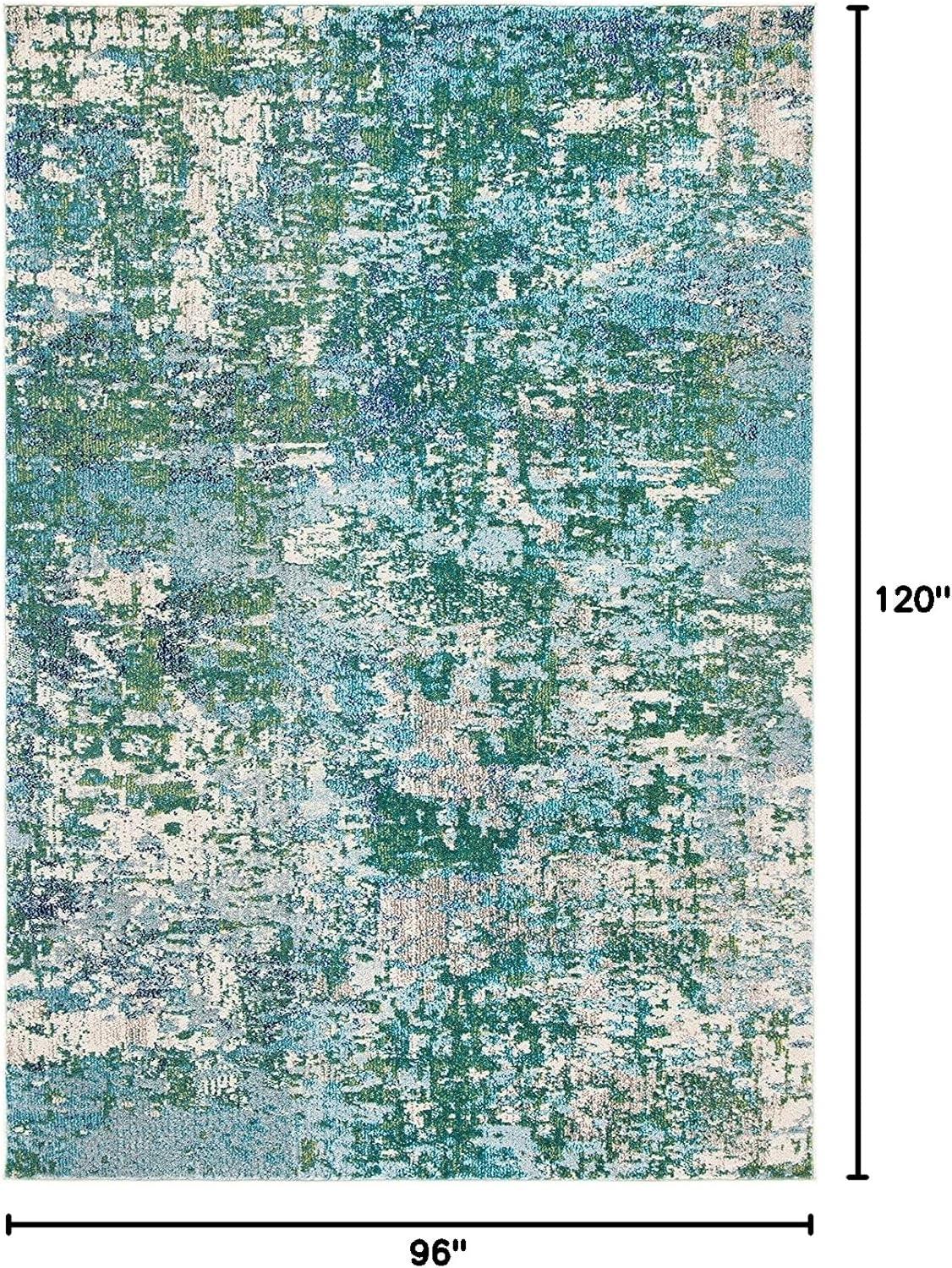 Madison MAD425 Power Loomed Indoor Area Rug - Green/Turquoise - 8'x10' - Safavieh