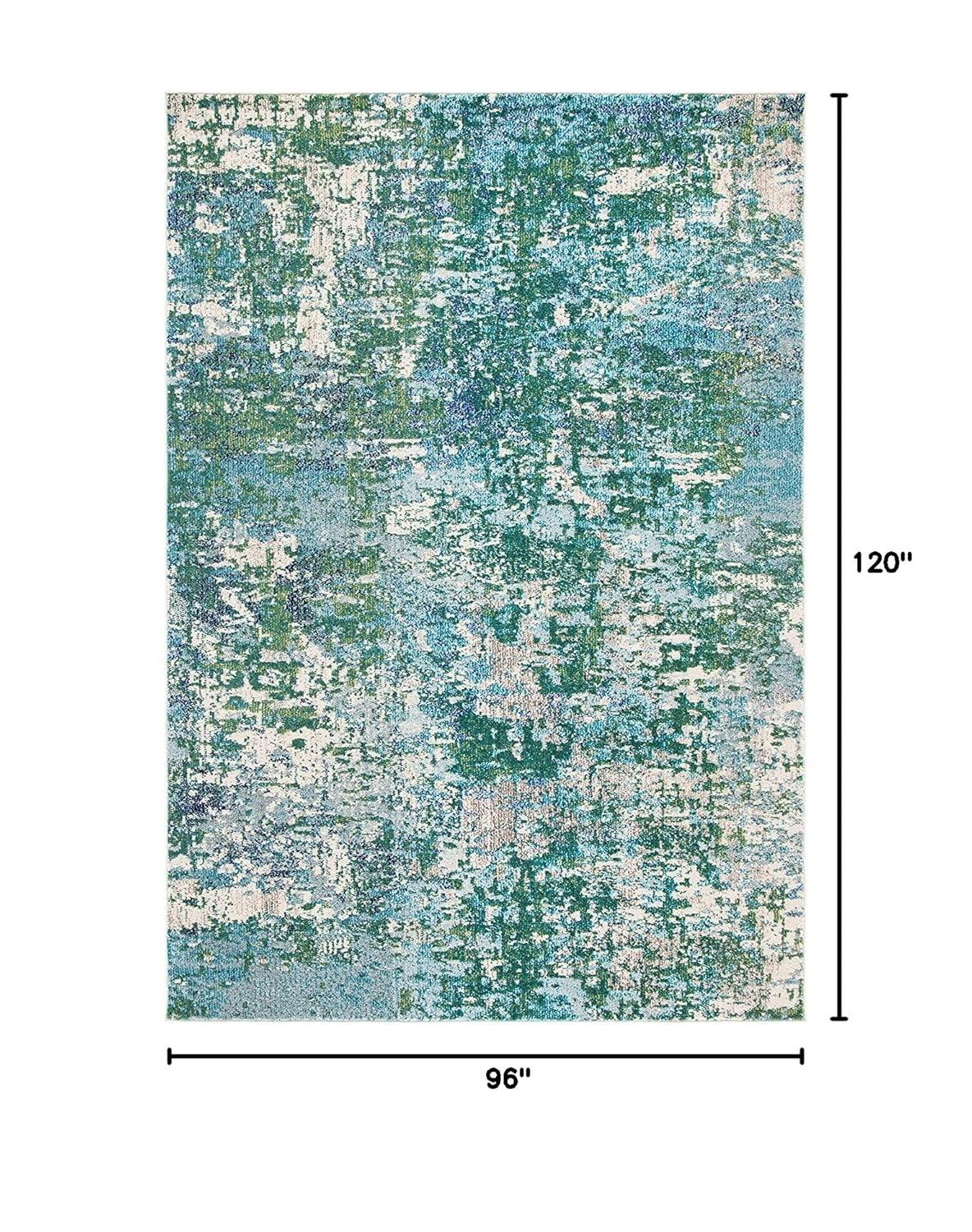 Madison MAD425 Power Loomed Indoor Area Rug - Green/Turquoise - 8'x10' - Safavieh