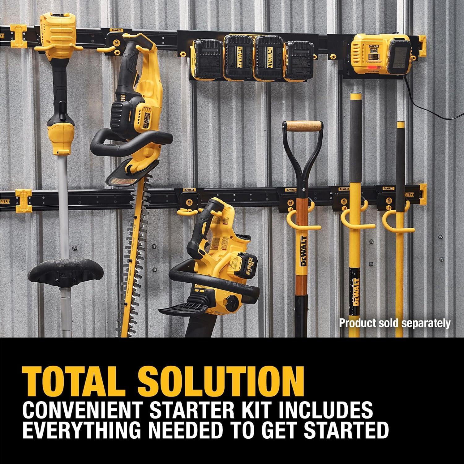 DEWALT Black and Yellow 14-Piece Wall Mount Tool Organizer Kit