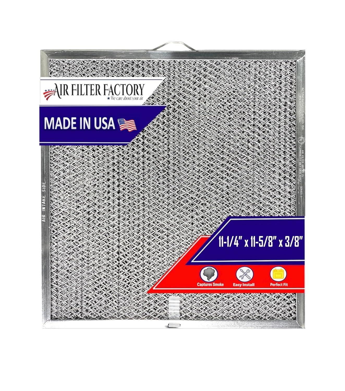Air Filter Factory Replacement for QT2000 WA6500, BPQTF, WA65F Broan Nutone Aluminum Mesh Charcoal Combo Filter