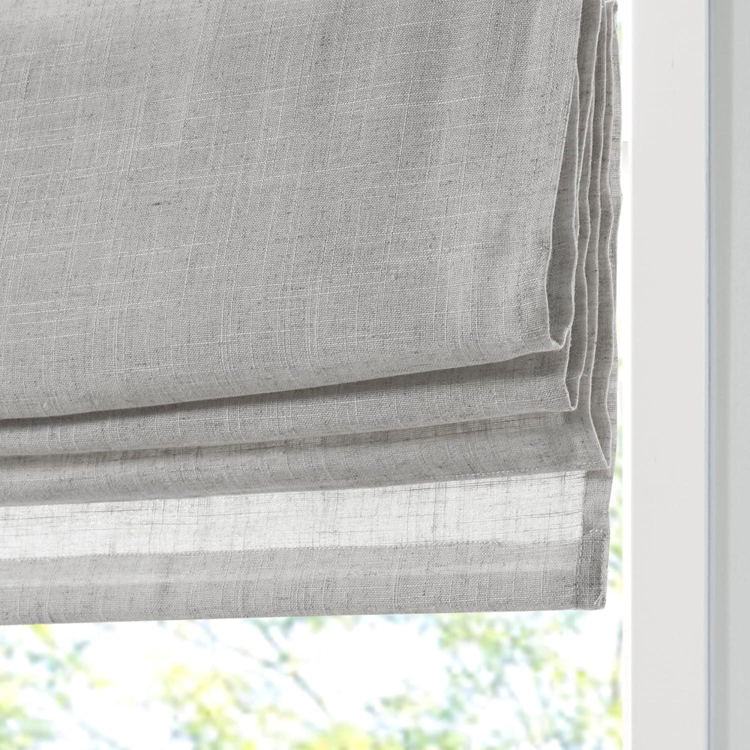 Kyler Linen Blend Light Filtering Roman Shade