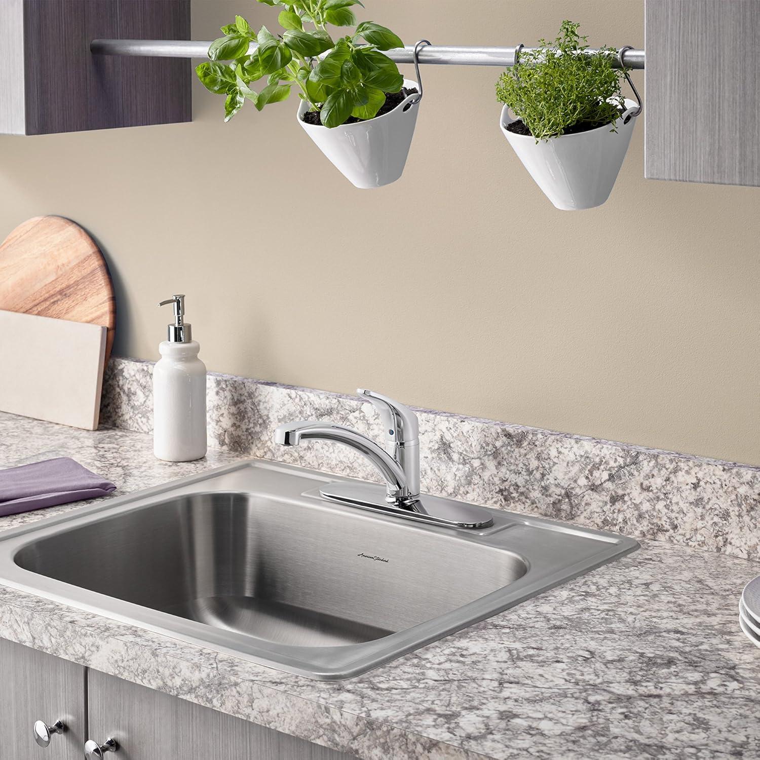 Colony 15'' L Drop-In Single Bowl Stainless Steel Kitchen Sink