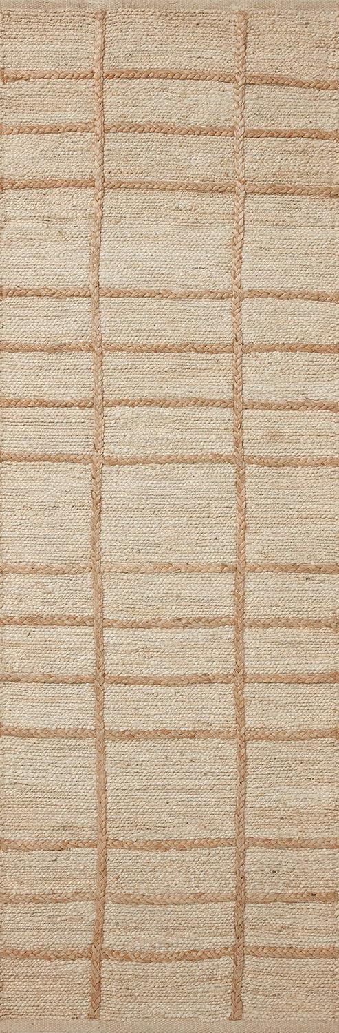 Loloi II Bodhi Collection BOD-04 Ivory / Natural, Geometric Area Rug 3'-6" x 5'-6"