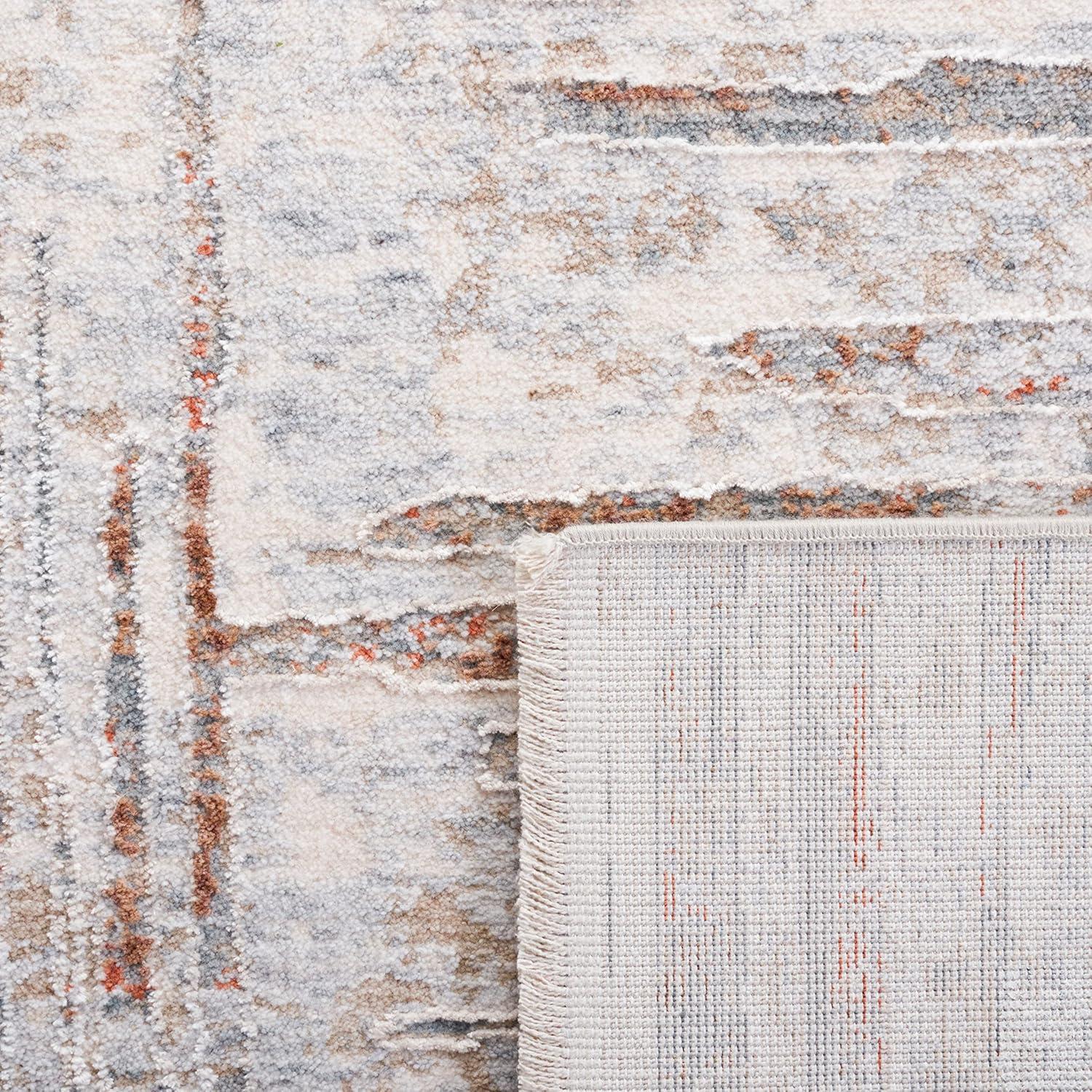 Marmara MRM304 Power Loomed Accent Rug - Beige/Blue Rust - 2'6"x4' - Safavieh.