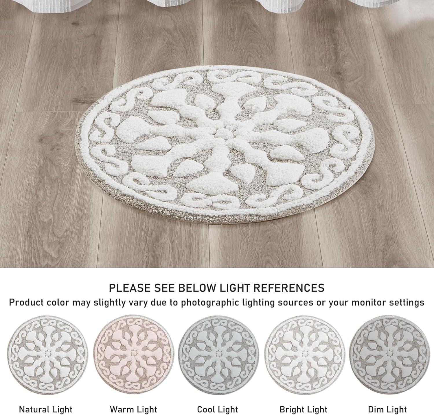 Madison Park Casablanca Medallion Cotton Tufted Bath Rug