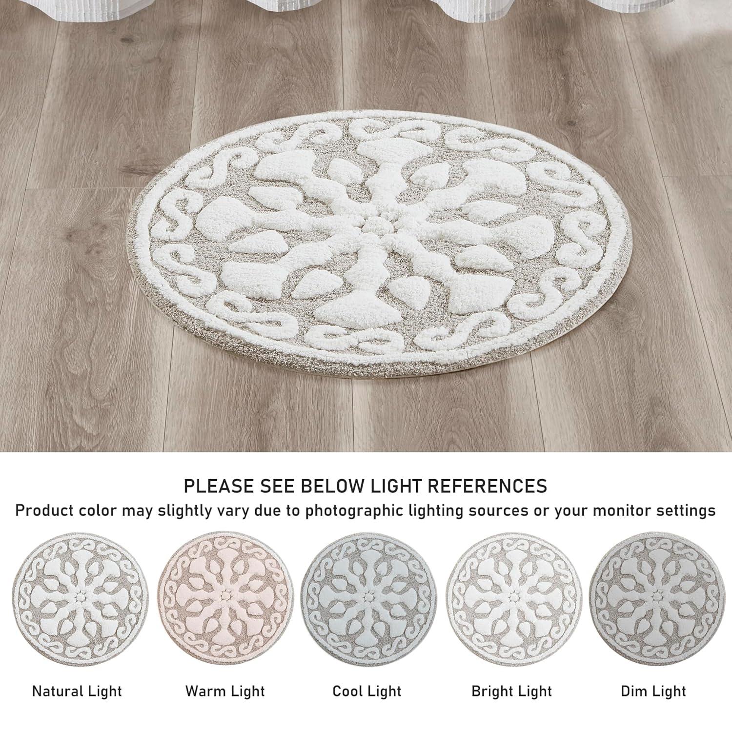 Madison Park Casablanca Medallion Cotton Tufted Bath Rug