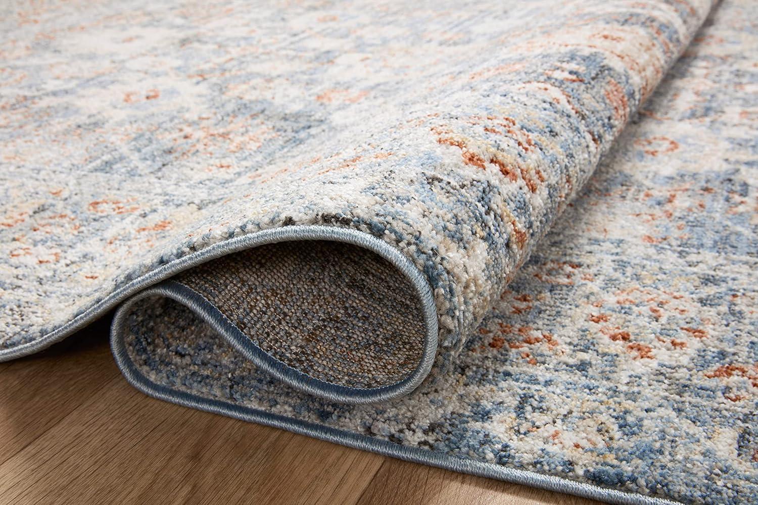 Loloi II Odette Sky / Rust 7'-10" x 10' Area Rug