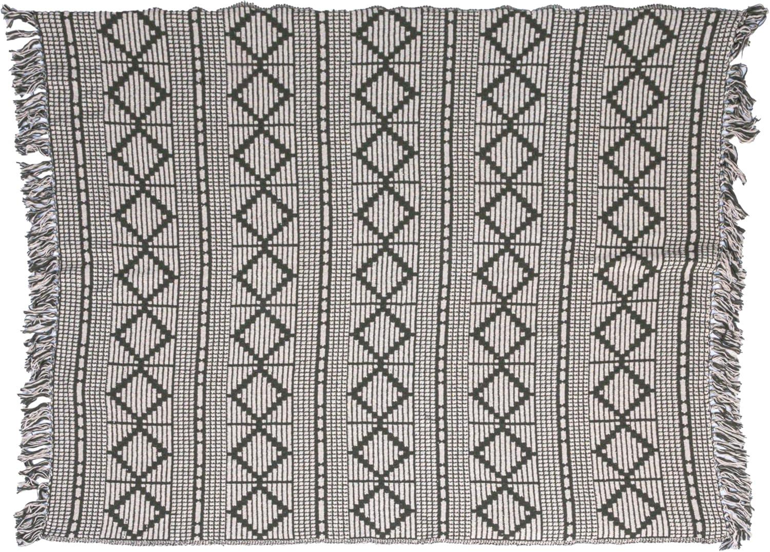 Bloomingville Hand Woven Throw Blanket