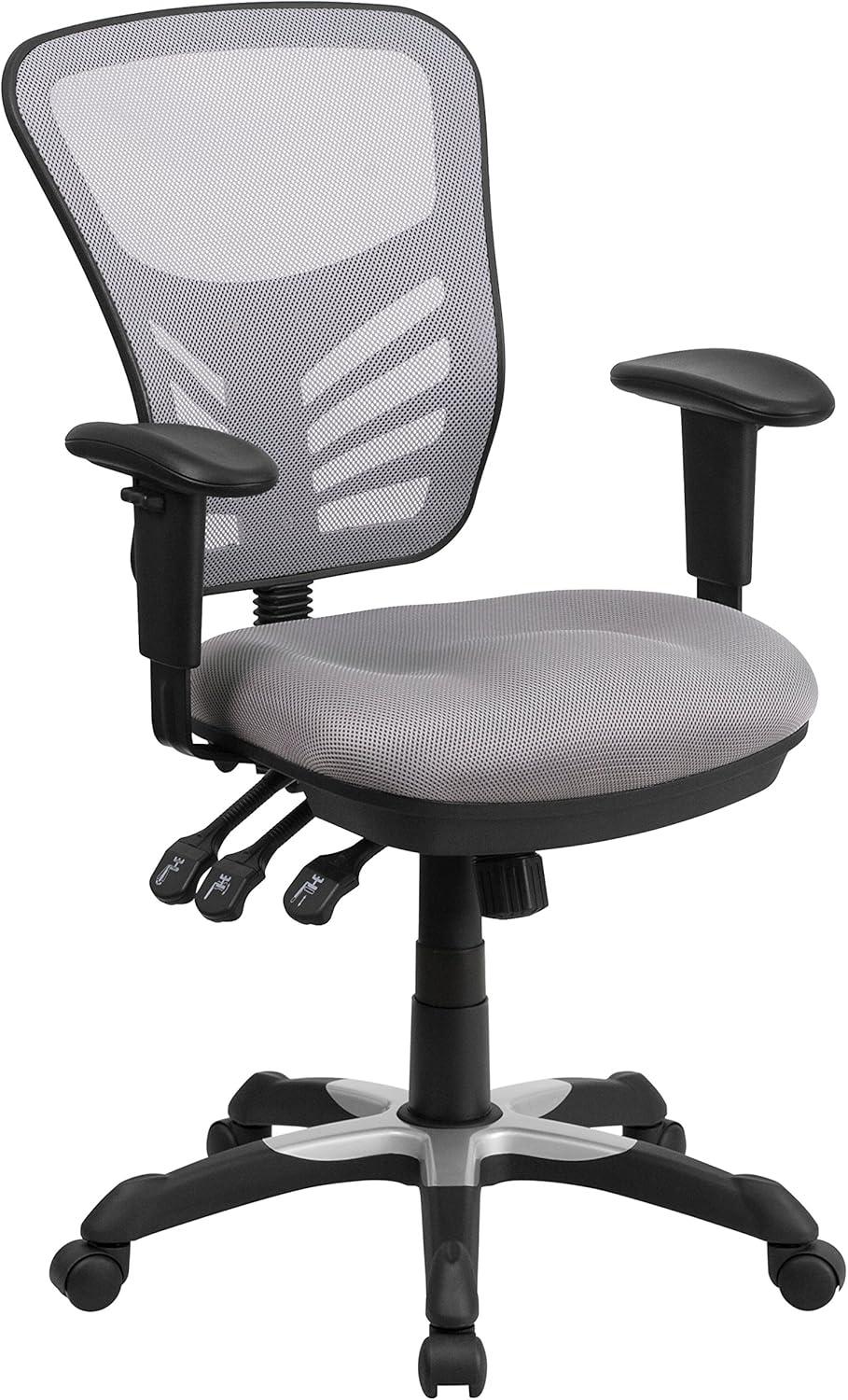 Flash Furniture Siyer Mid-Back Mesh Ergonomic Office Chair with Adjustable Arms by Flash Furniture