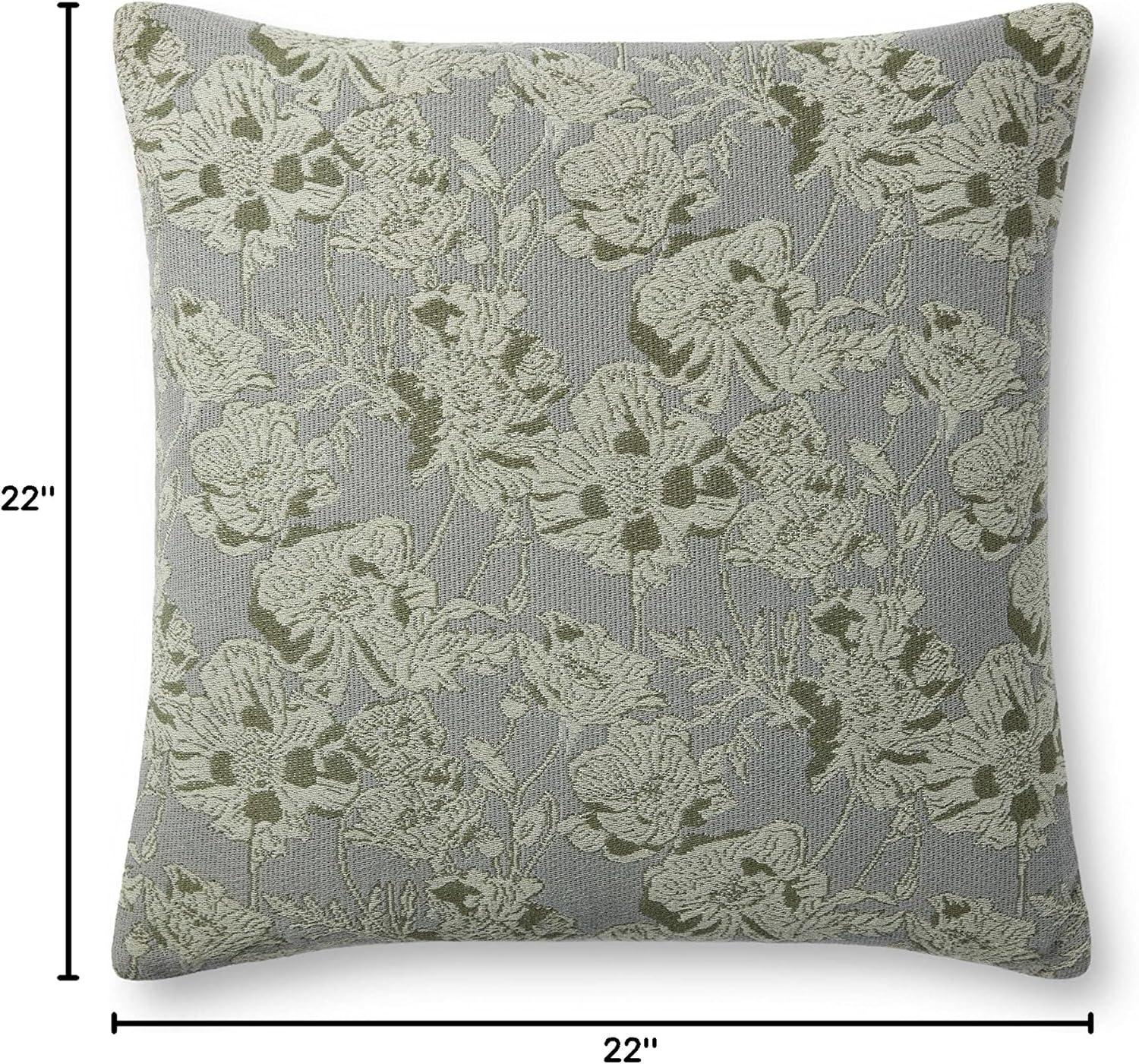 Matilda Pillow x Chris Loves Julia x Loloi - Blue and Brown