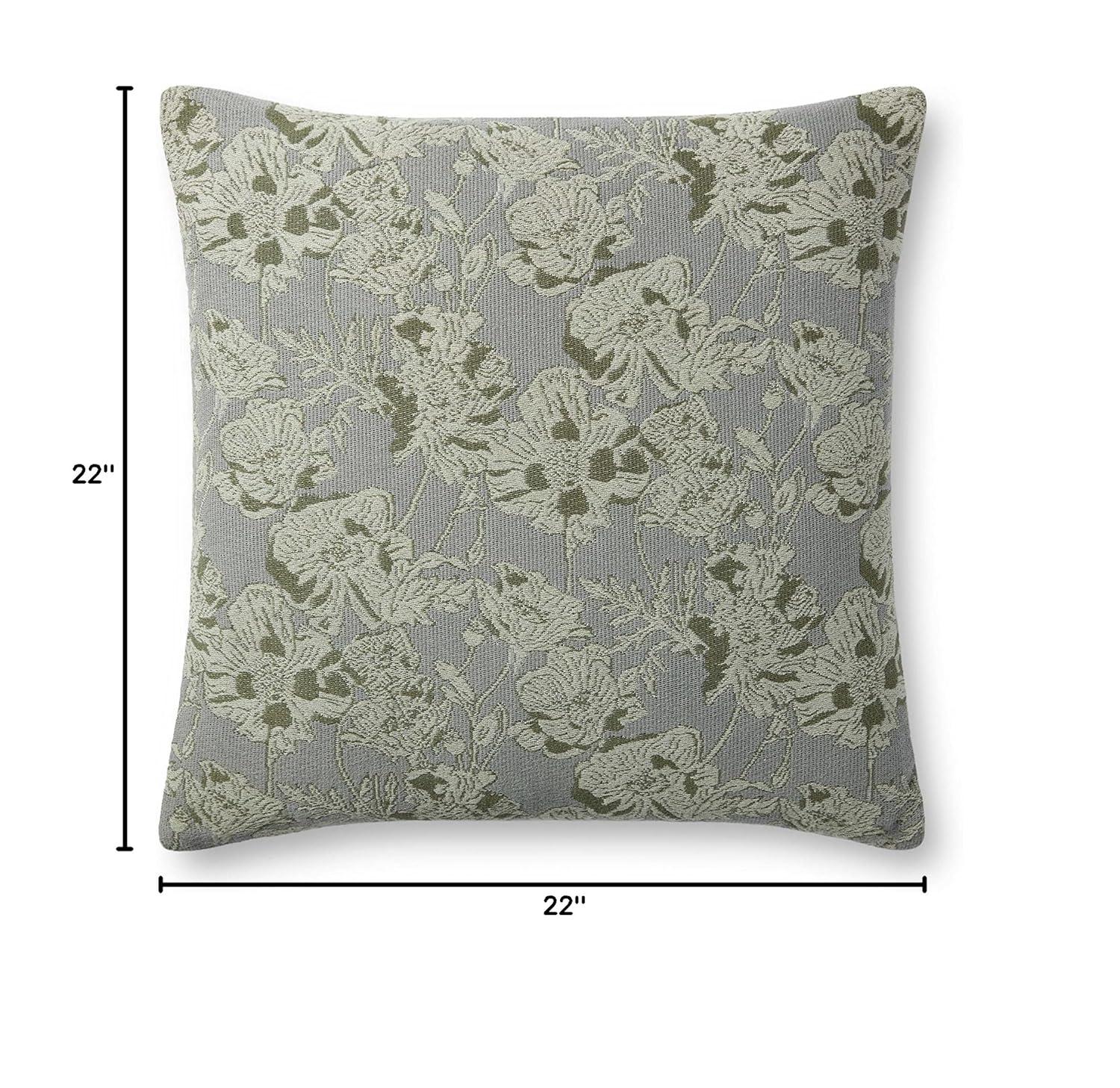 Matilda Pillow x Chris Loves Julia x Loloi - Gray and Blue