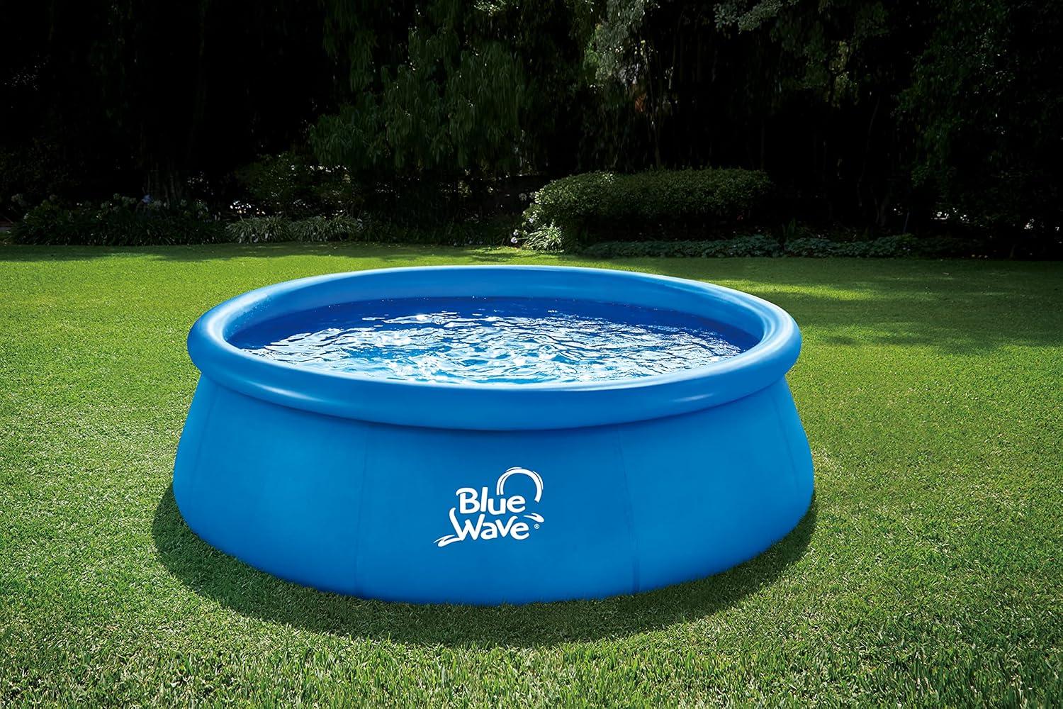 Blue Wave 9ft Round 30in Deep Speed Set Family Pool with Cover