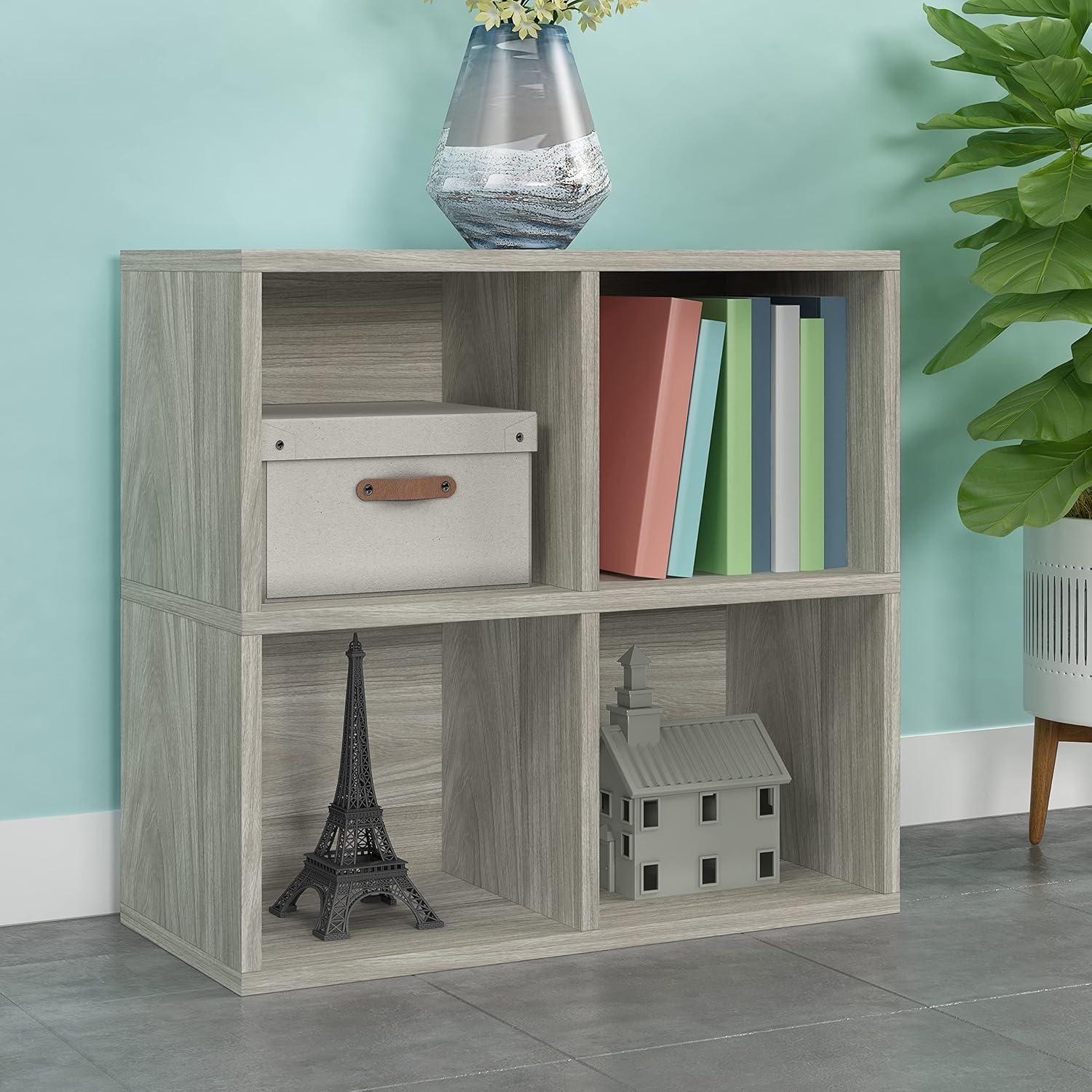 Way Basics Quartet 4-Cubby Bookcase