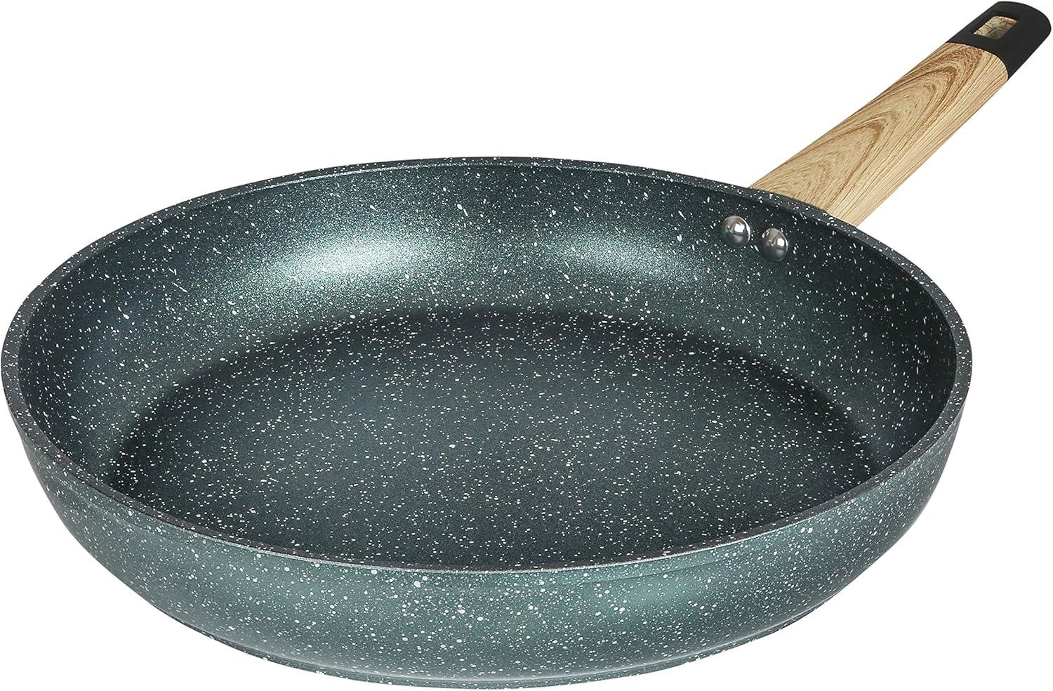 12" Forest Green Granite Nonstick Aluminum Frying Pan