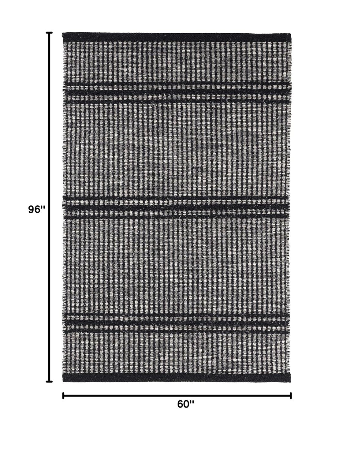 Malta Blue Handwoven Wool Rug