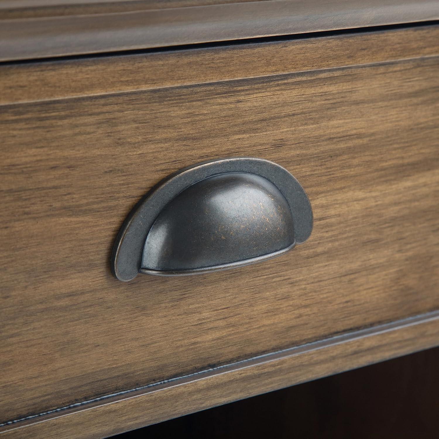 Simpli Home Acadian 24"W 1-Drawer Solid Wood Nightstand with Open Bottom Storage