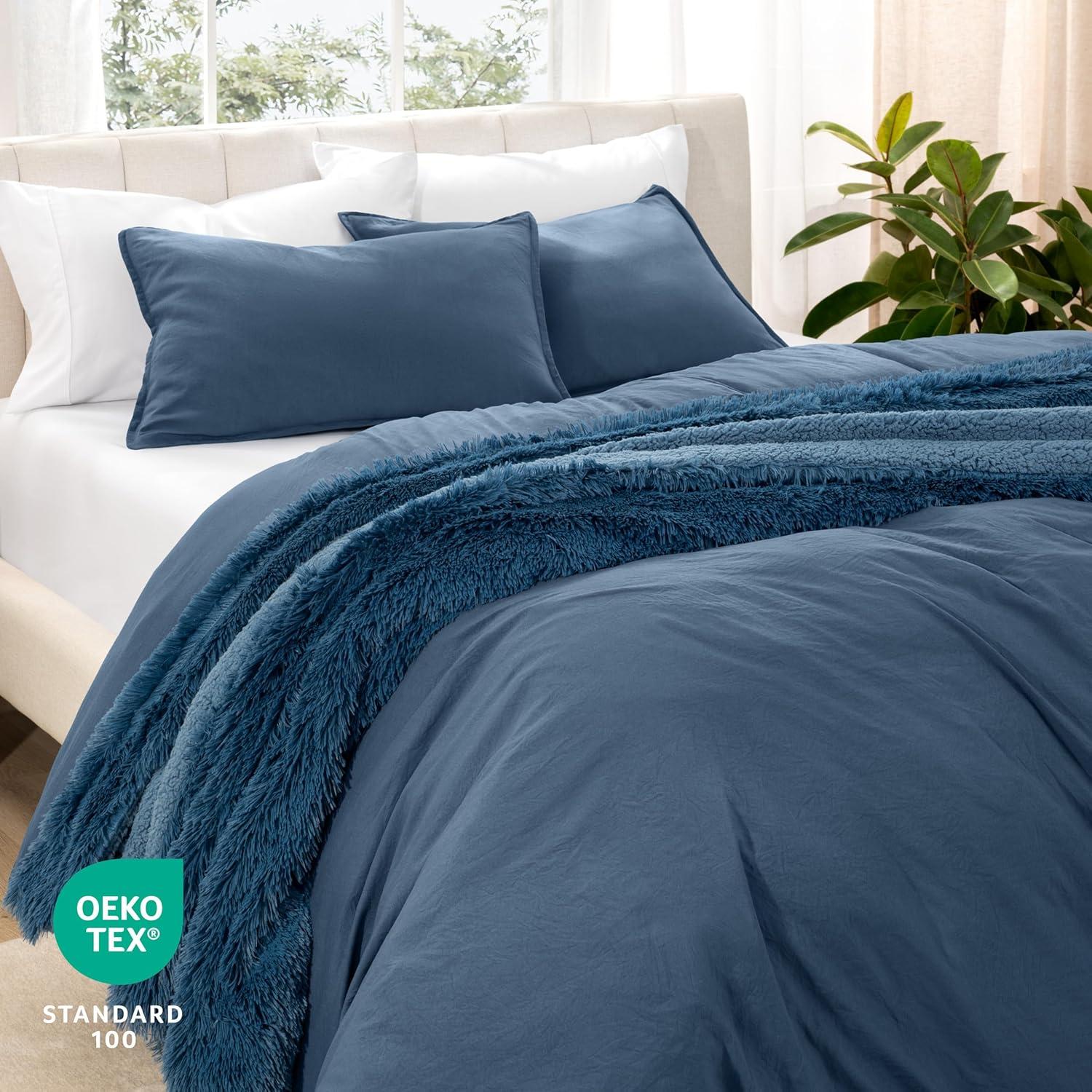 Washed Microfiber Duvet Cover Set