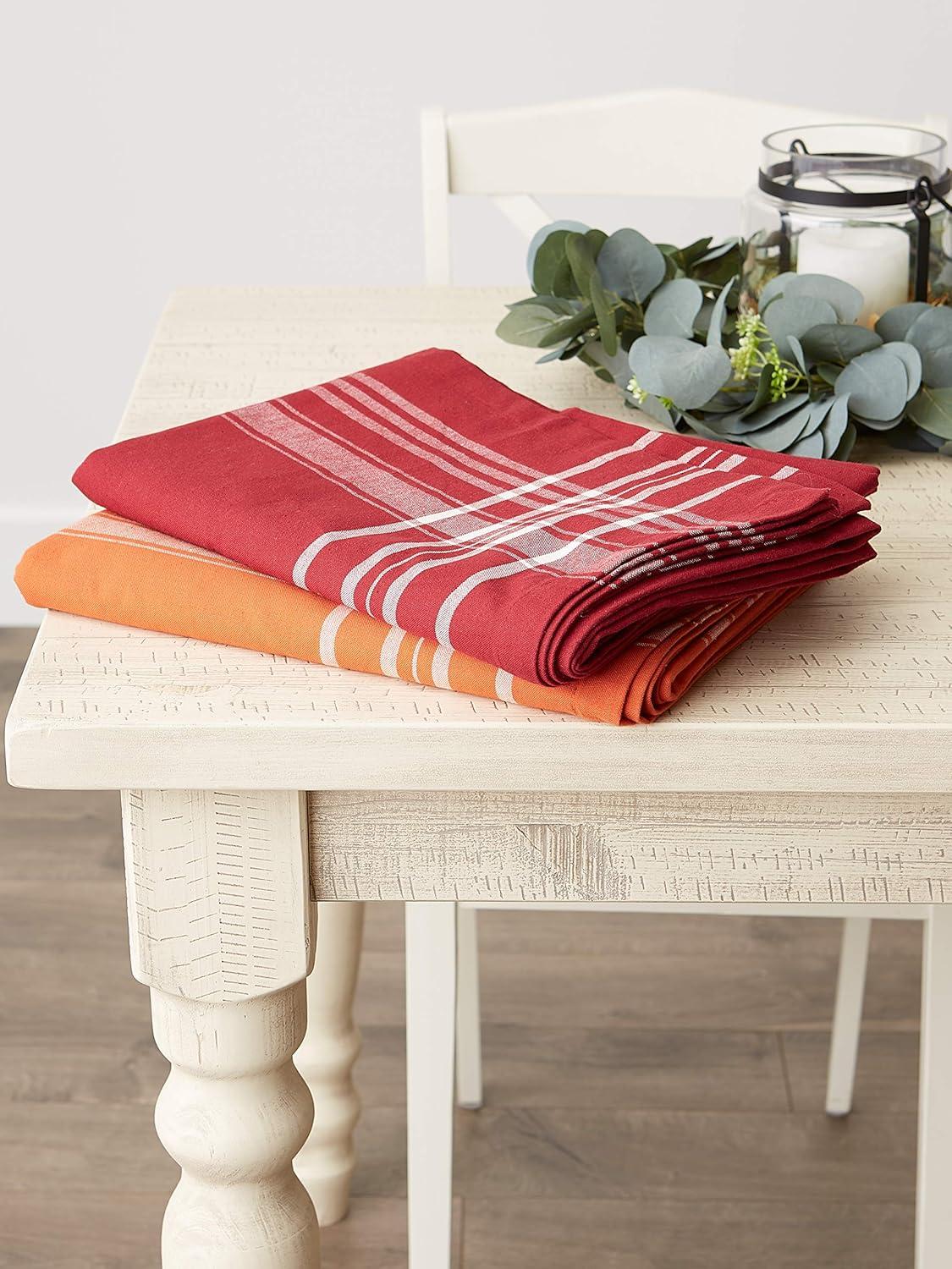 Burnt Orange Harvest Market Tablecloth 60X84