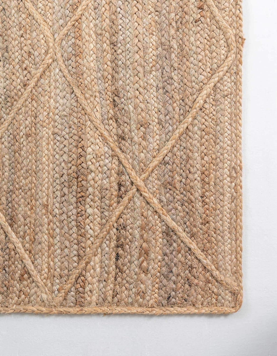 Unique Loom Braided Jute Area Rug