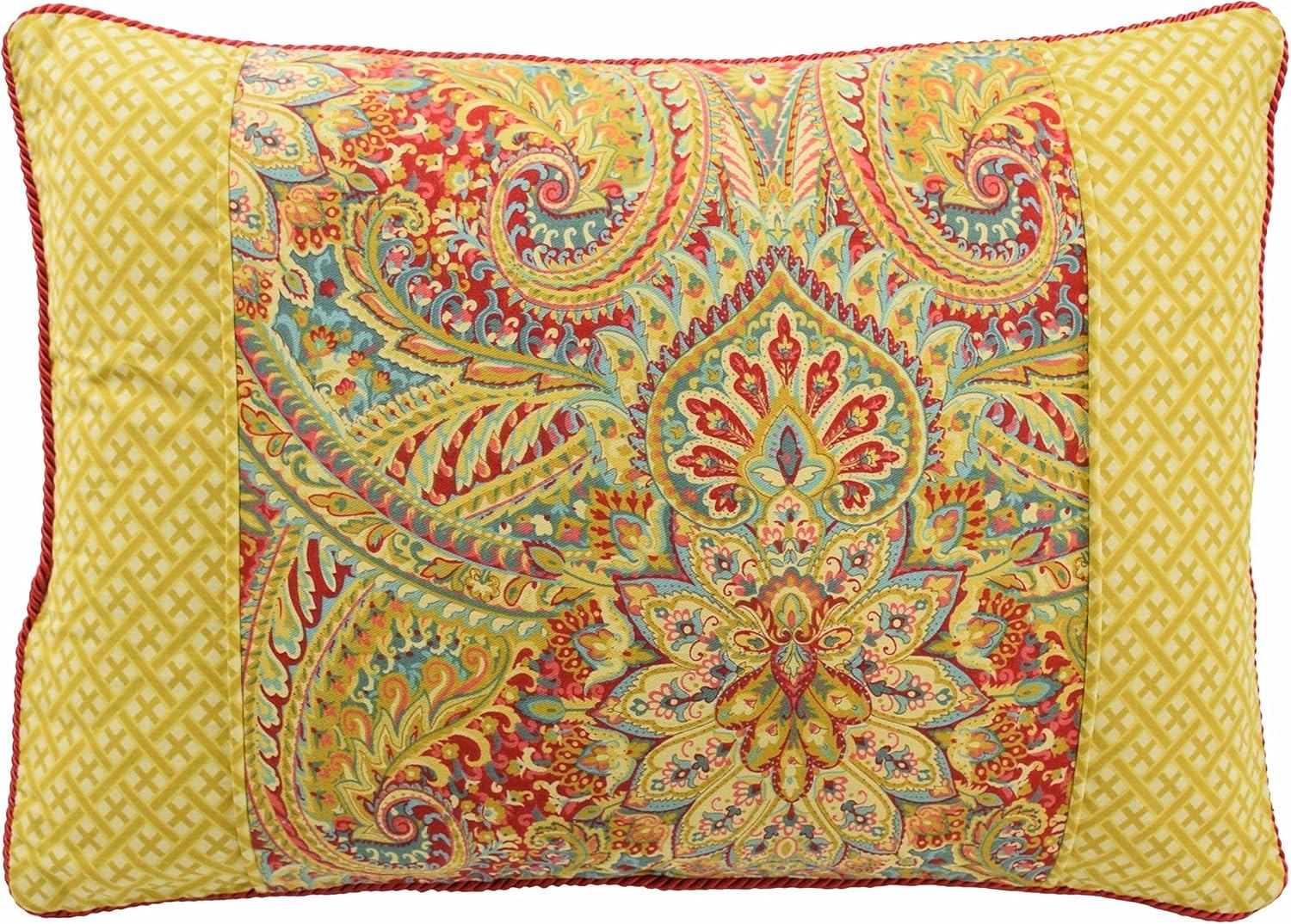 Waverly Swept Away Paisley Cotton Throw Pillow