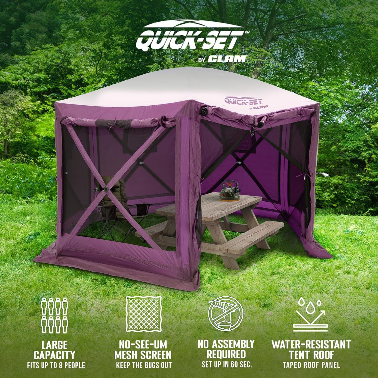 Clam CLAM Quick-Set Pavilion Portable Outdoor Canopy Shelter