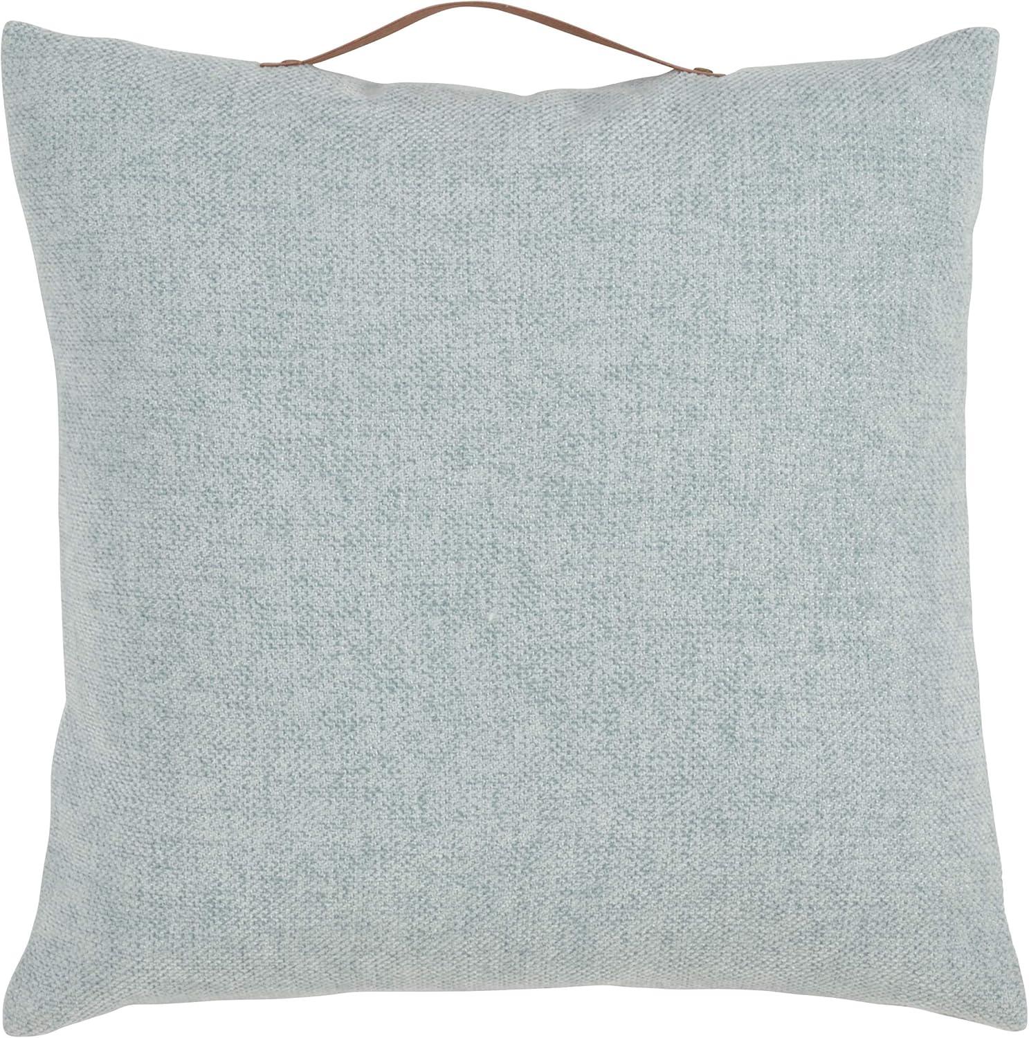 18"x18" Chenille with Handle Poly Filled Square Throw Pillow - Saro Lifestyle