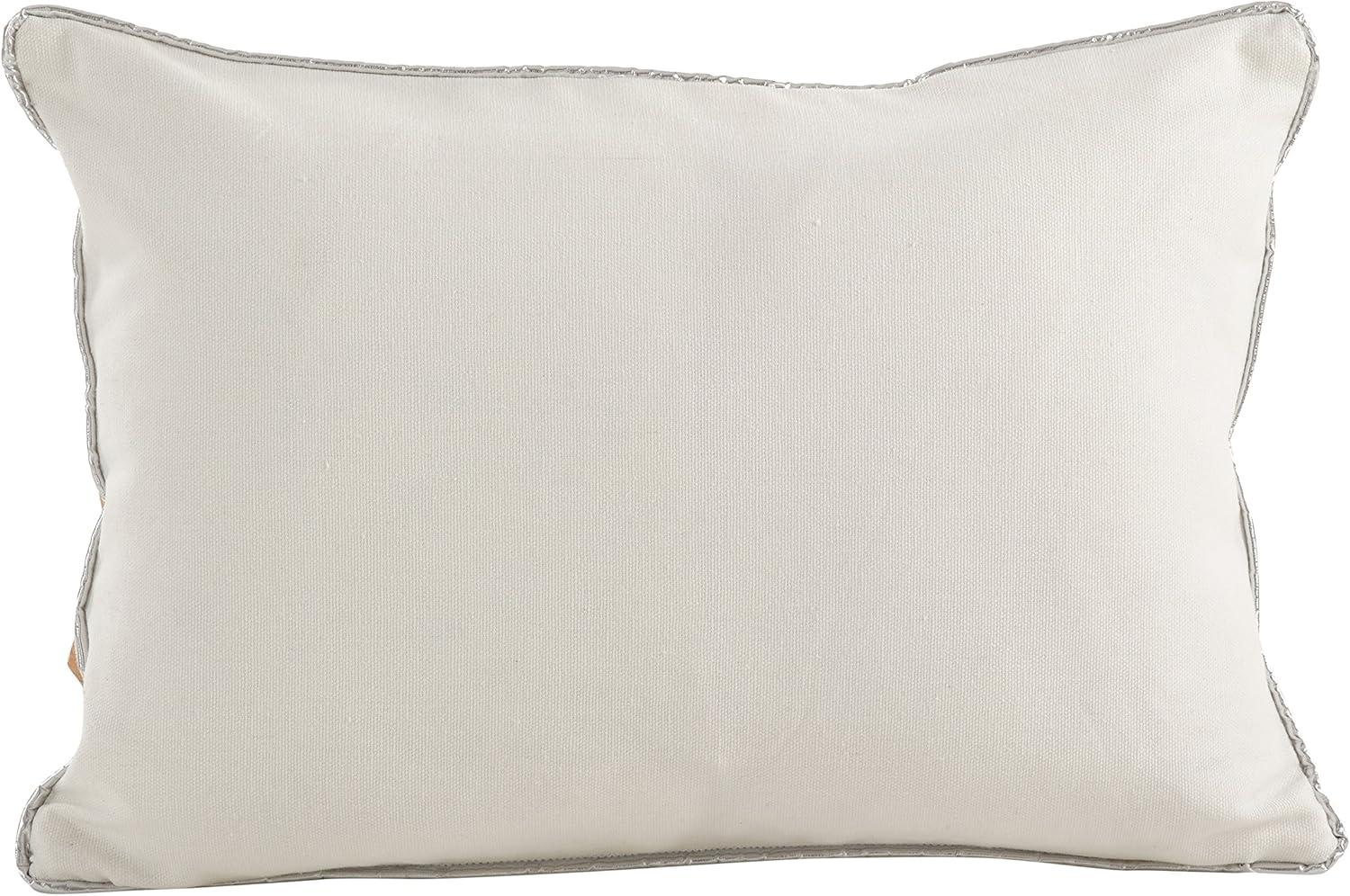 Saro Poinsettia Pillow Collection Floral Cotton Throw Pillow