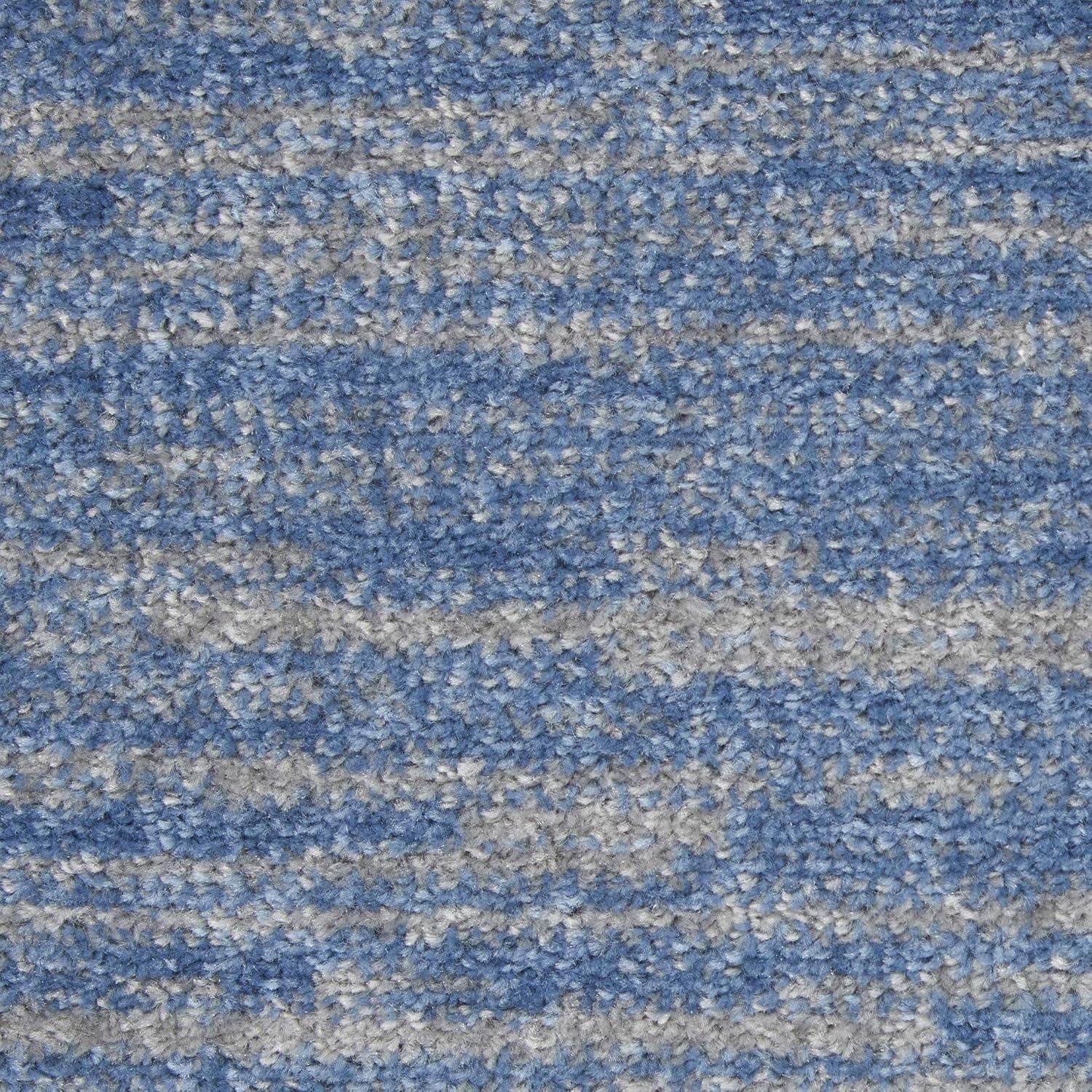 Nourison Nourison Essentials NRE01 Indoor/outdoor Area Rug - Blue/Grey 2'2" x 10'