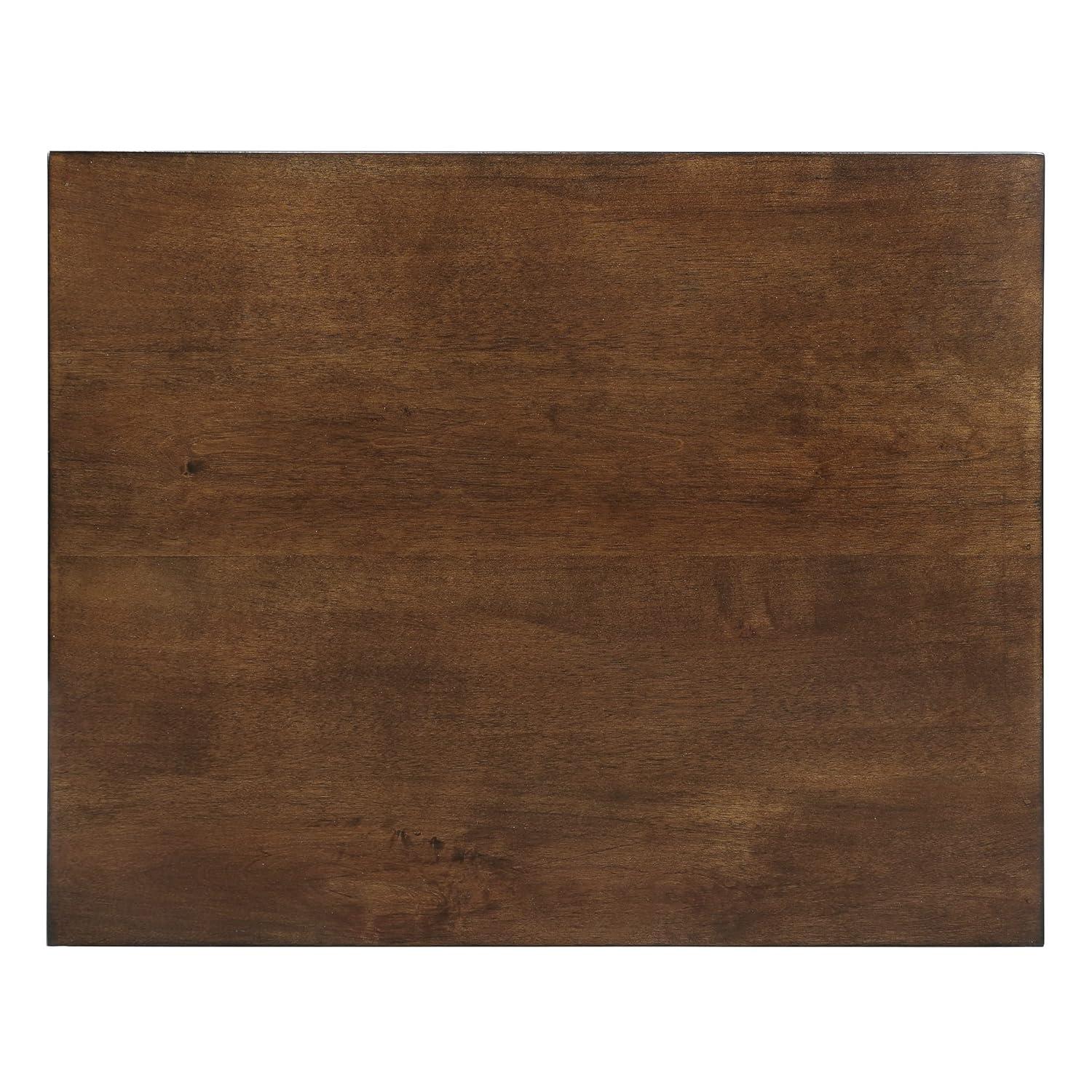 Copenhagen Wood Accent Table with Drawer in Walnut Finish