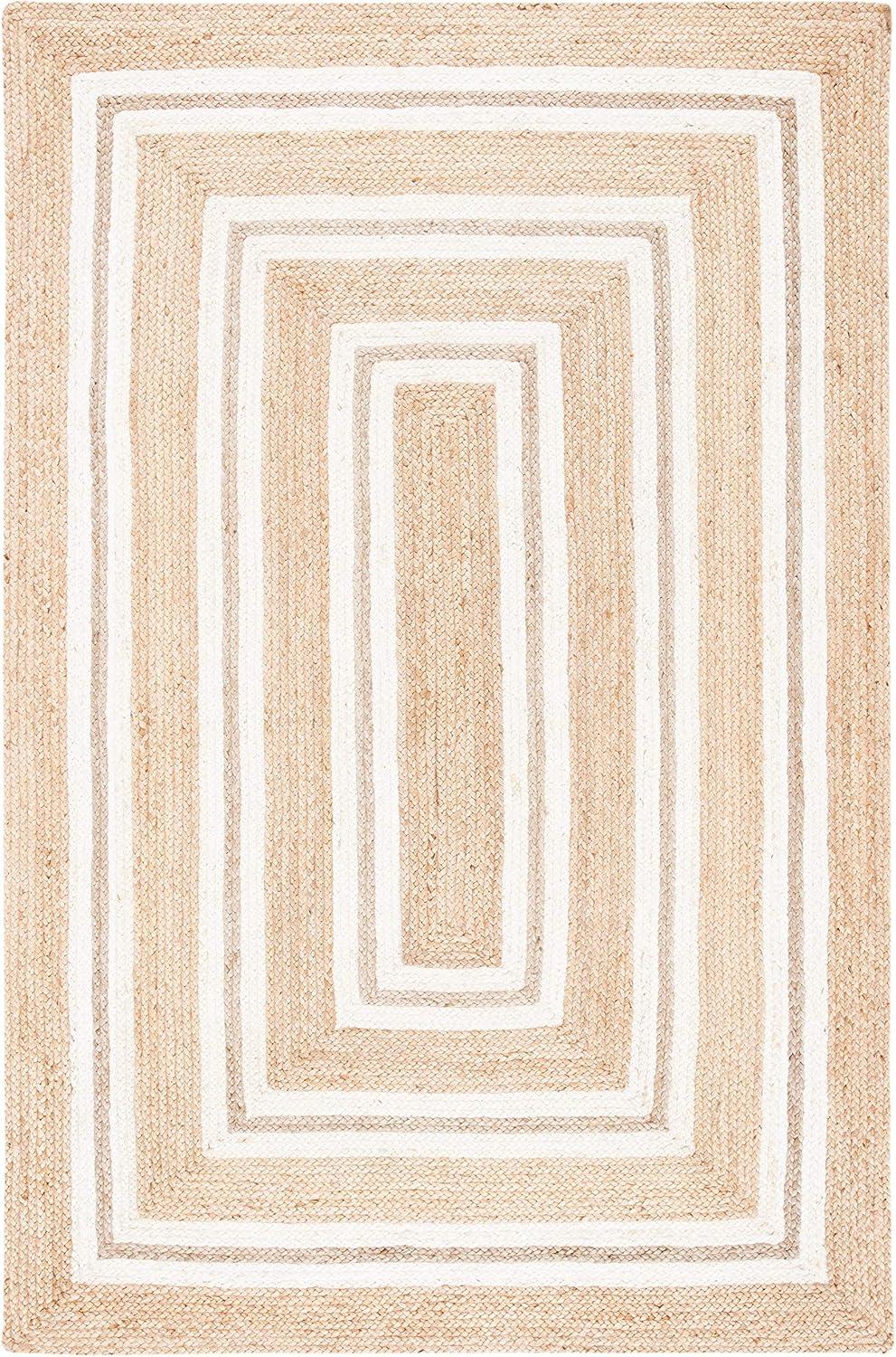 Natural Fiber NF890 Power Loomed Area Rug - Natural/Ivory - 6'x9' - Safavieh.