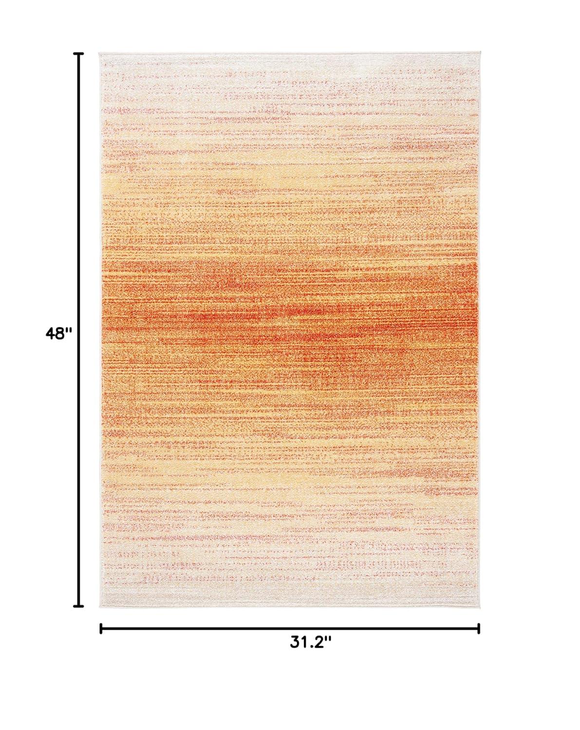 Adirondack ADR142 Machine Made Indoor Area Rug - Orange/Red - 5'-1"x7'-6" - Safavieh