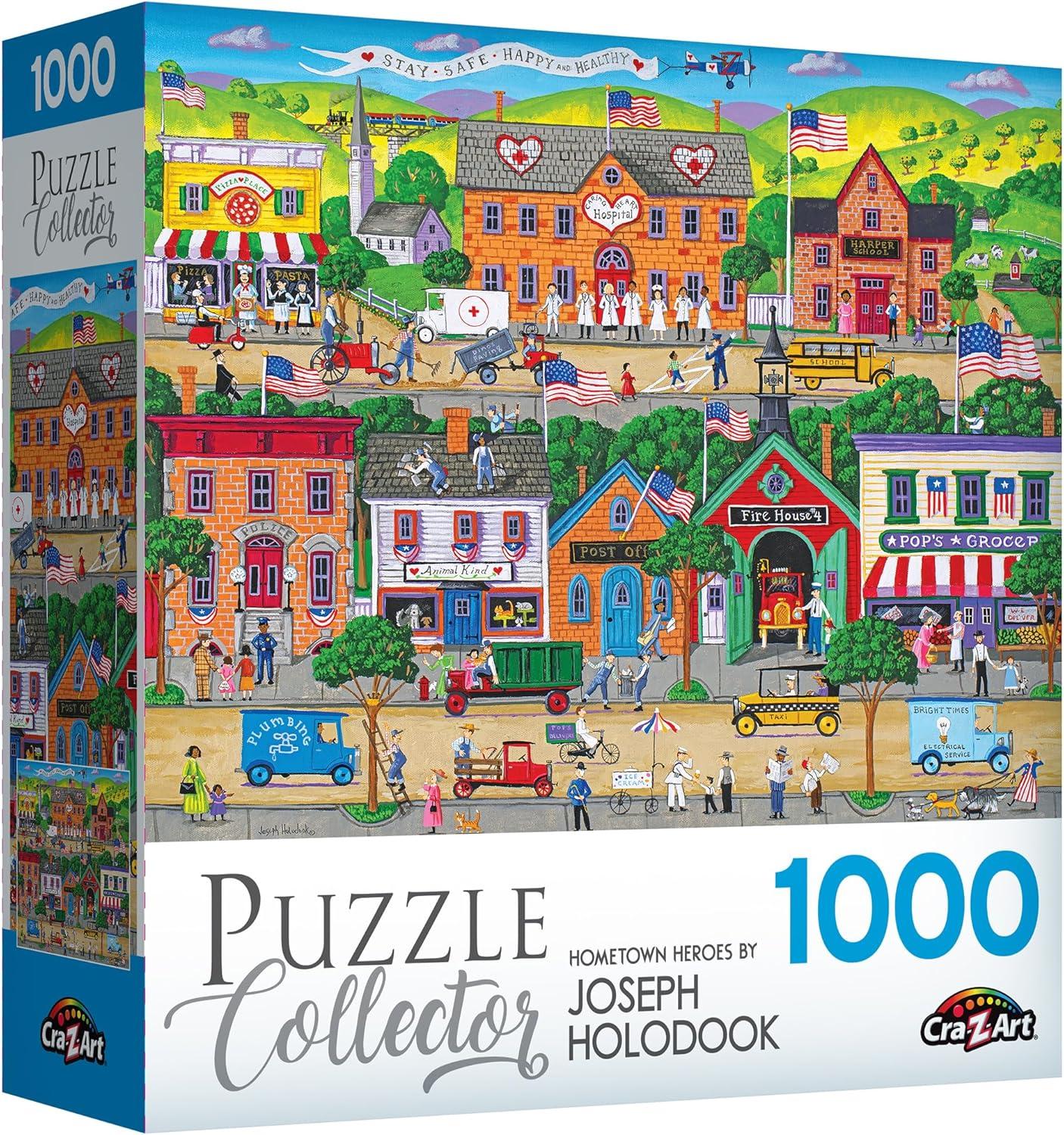 Cra-Z-Art Puzzle Collector 1000-Piece Hometown Heroes Jigsaw Puzzle
