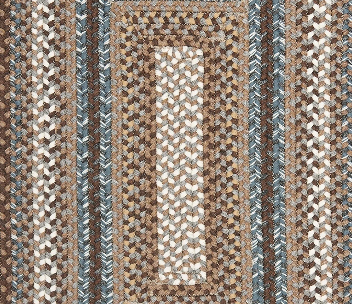 Braided BRD313 Hand Woven Accent Rug - Brown/Multi - 2'x3' - Safavieh.