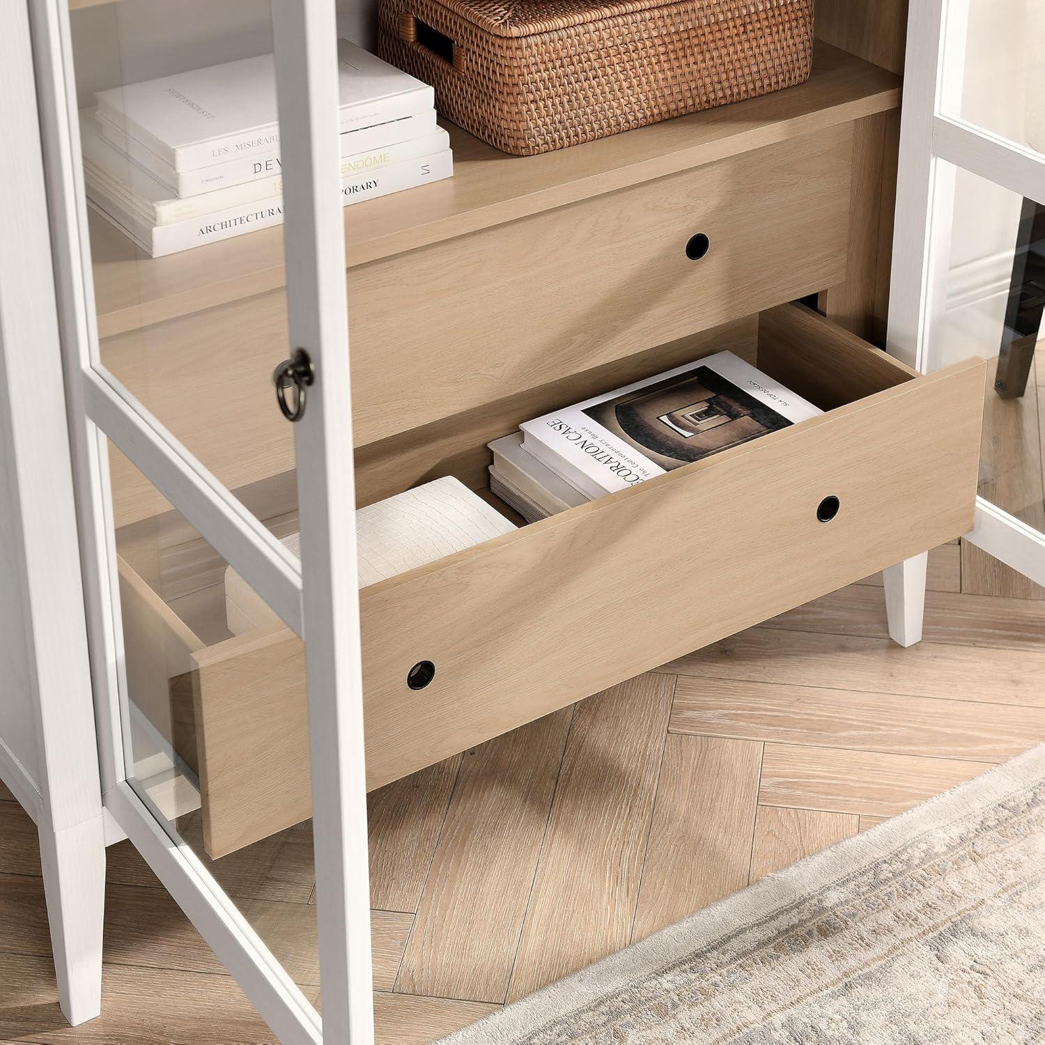 Modway Nolan 74" Tall Arched Storage Display Cabinet