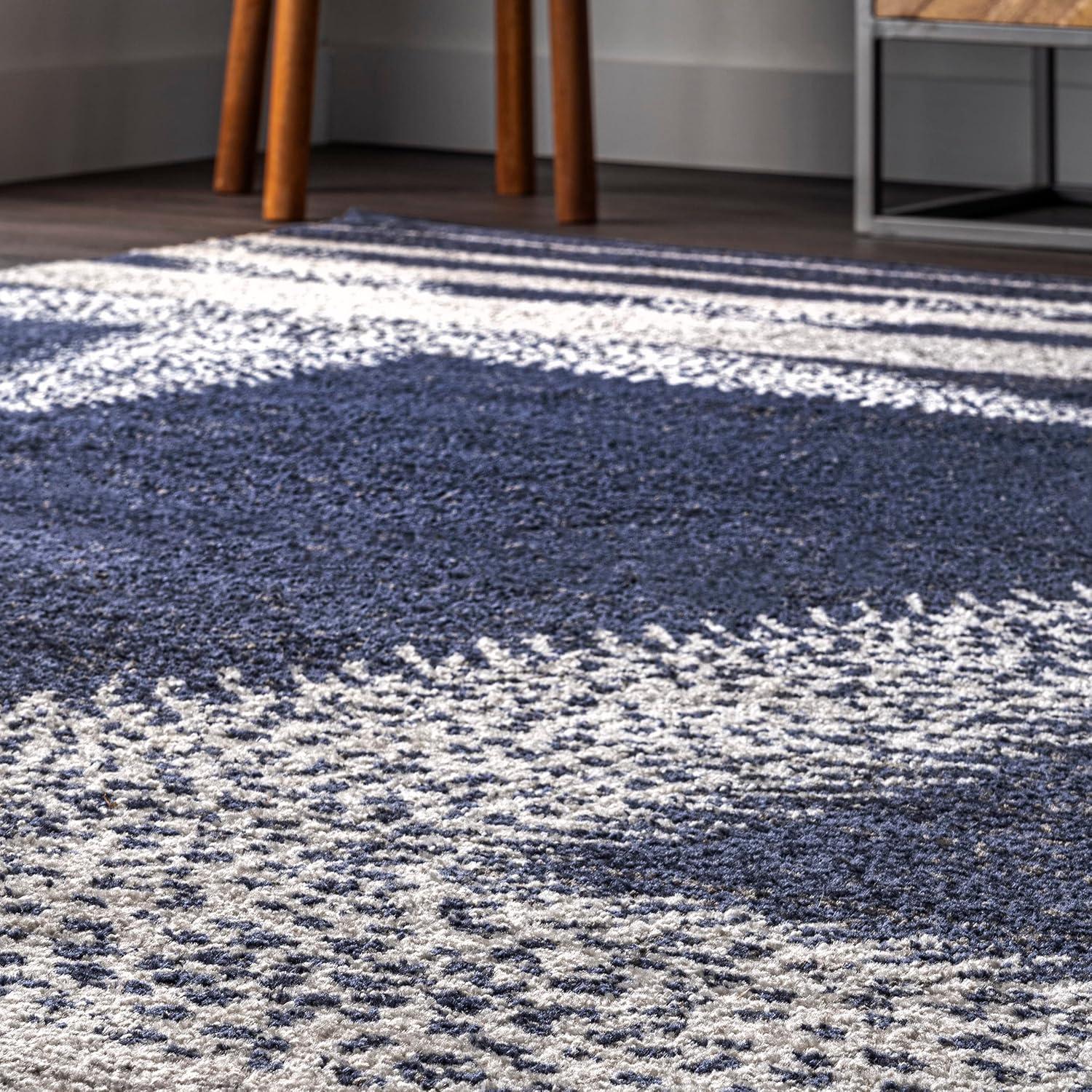 Nuloom Starfish Animal Print 5x8 Indoor Area Rug for Living Room Bedroom Dining Room Kitchen, Blue/Grey