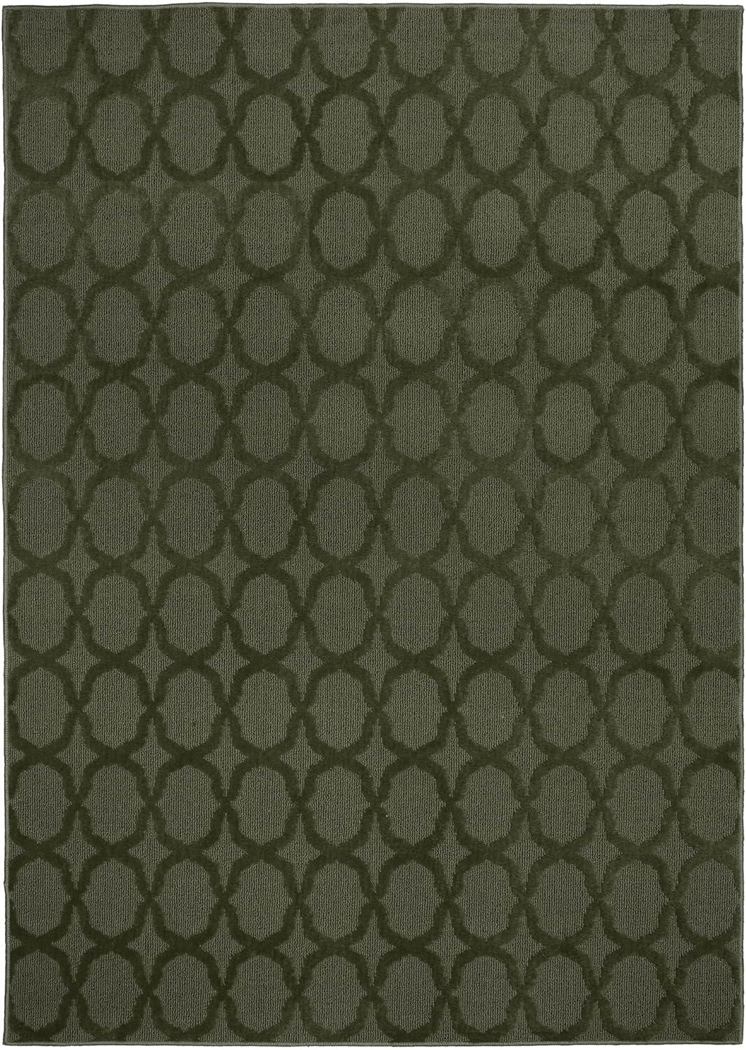 Garland Rug Sparta 9 ft. x 12 ft. Large Area Rug Sea Foam