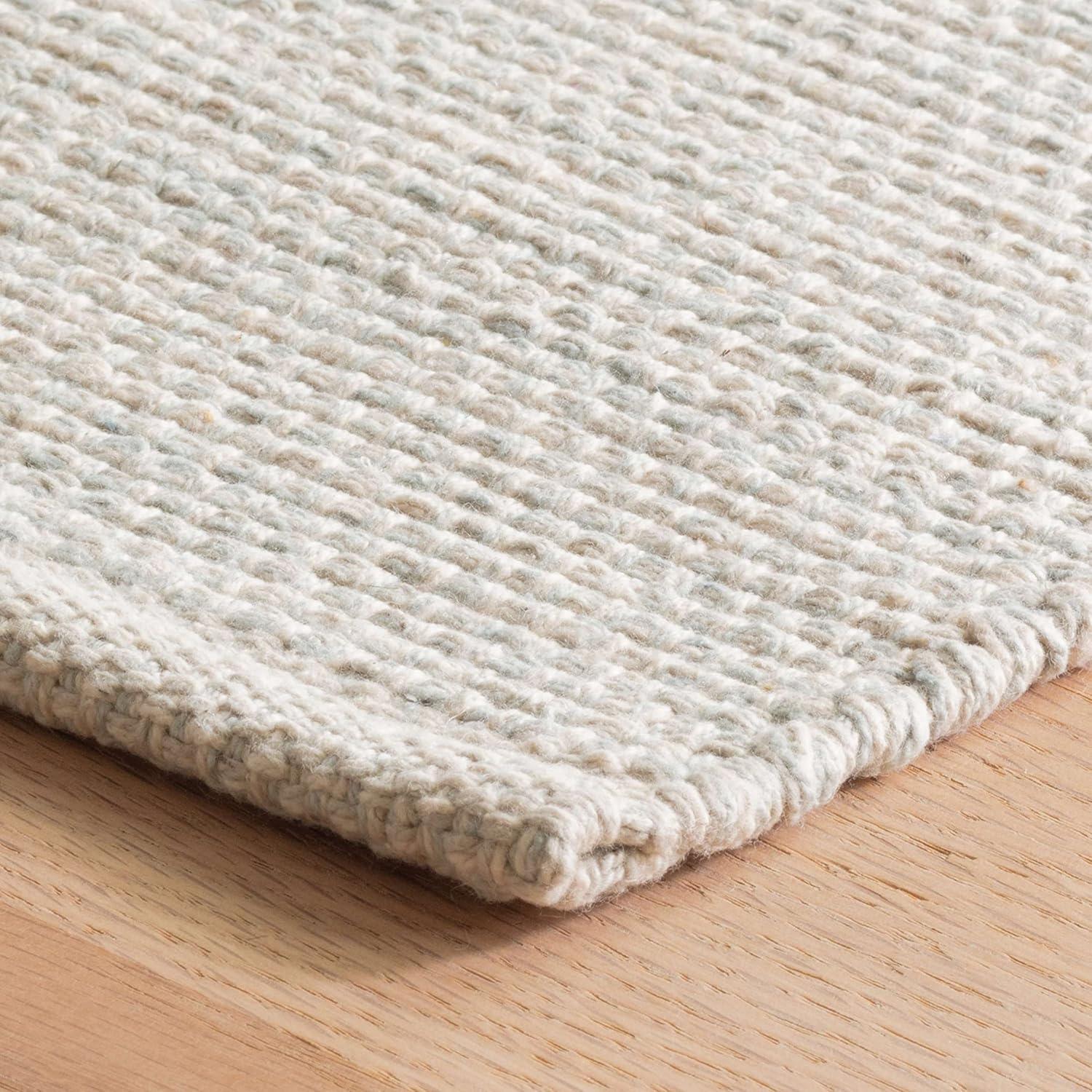 Marled Grey Handwoven Cotton Rug