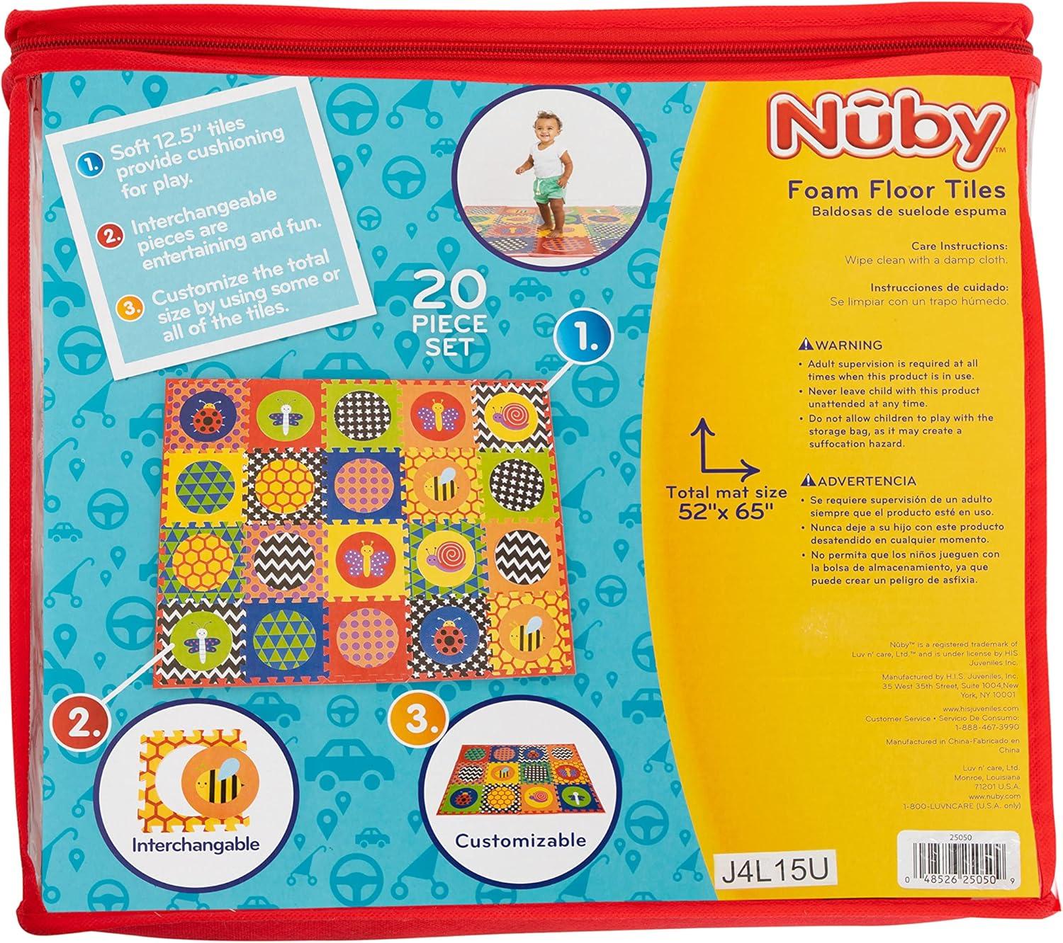 Nuby Eva Floor Foam Tiles 20PC Set