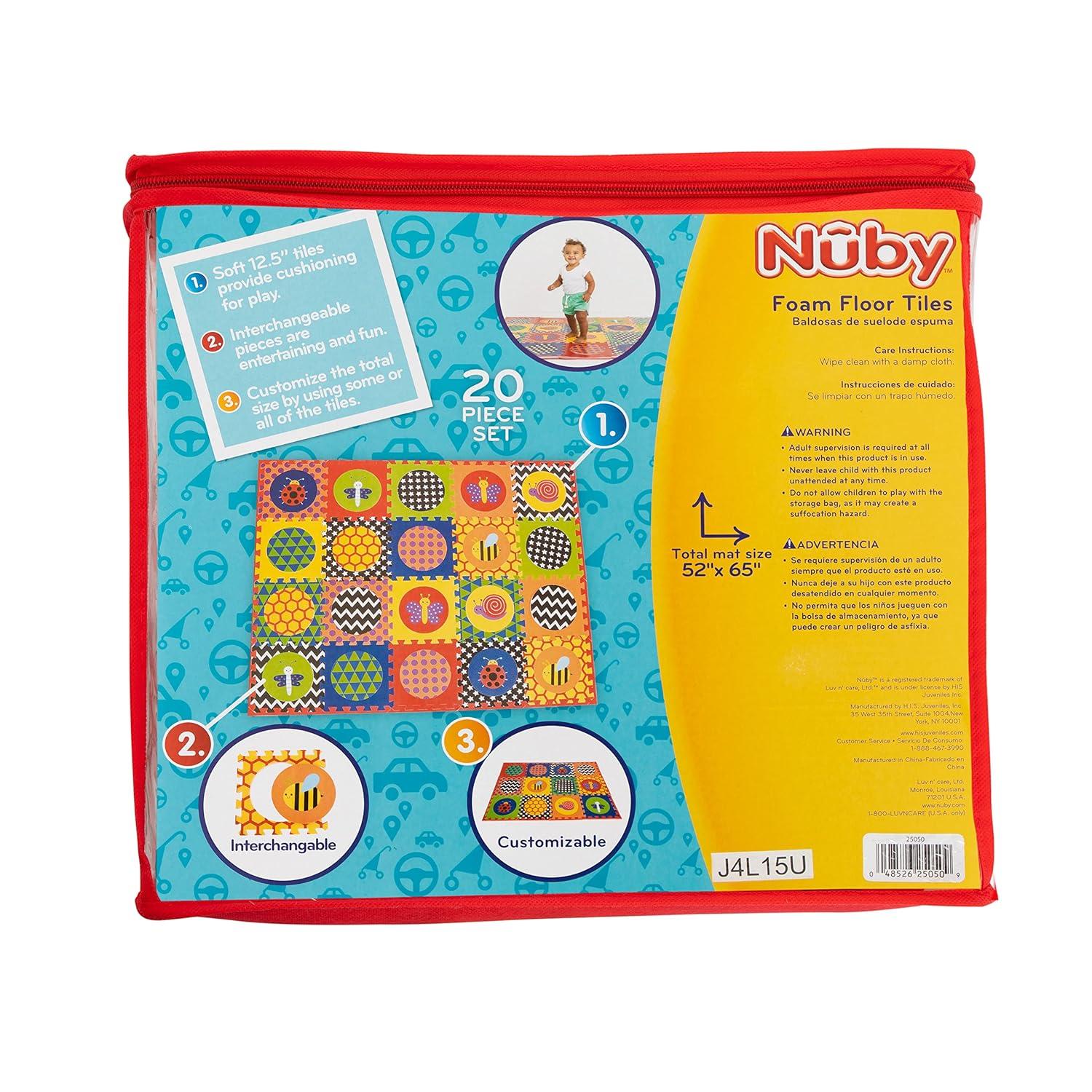 Nuby Eva Floor Foam Tiles 20PC Set