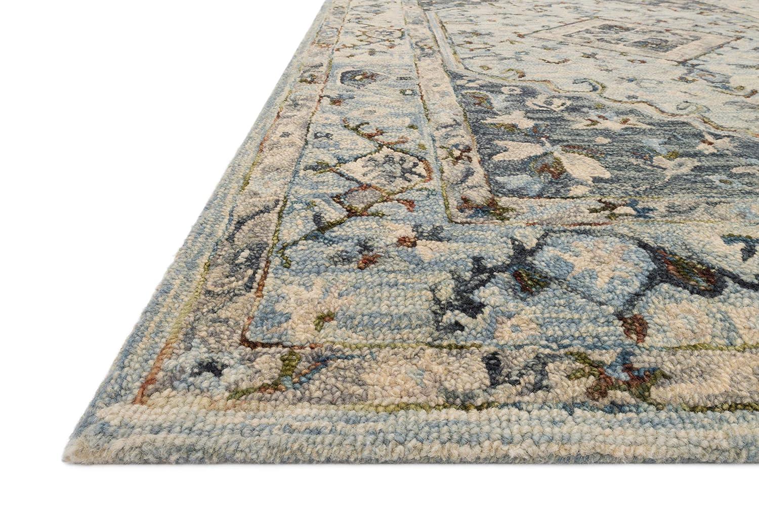 Loloi II Beatty Bea-01 Lt. Blue / Blue Hooked Area Rugs