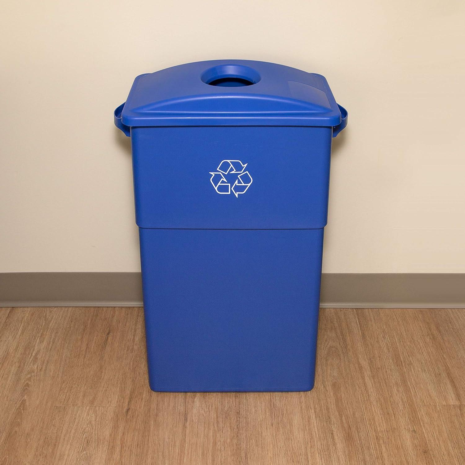 Genuine Joe Plastic Open Recycling Bin - 23 Gallons