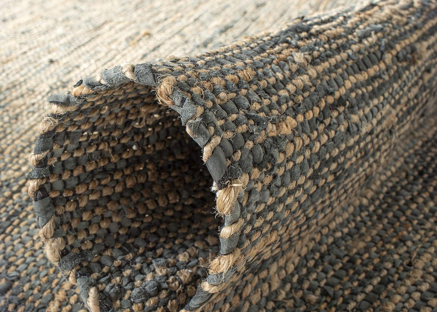 Vintage Leather VTL203 Hand Woven Area Rug - Grey - 5'x8' - Safavieh.