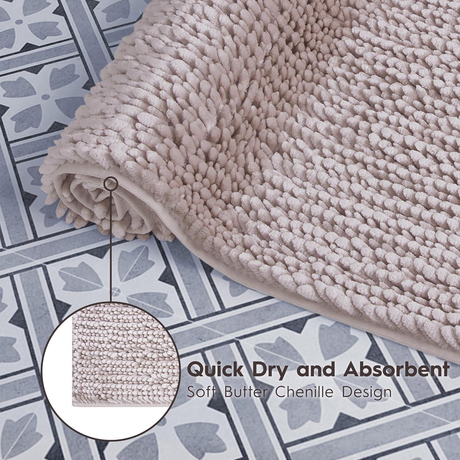 Laura Ashley Laura Ashley Butter Chenille Bath Rug