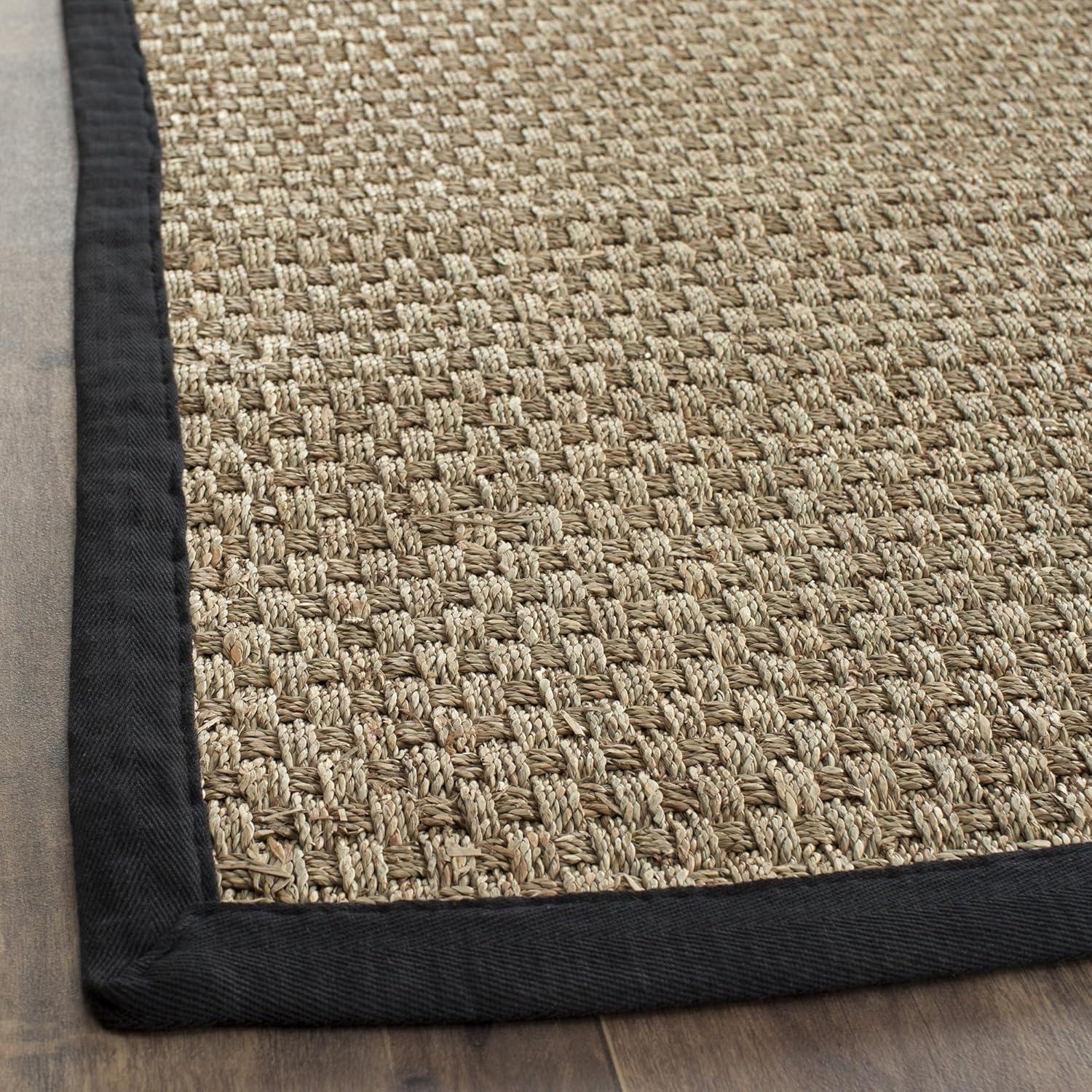 Natural Fiber NF114 Power Loomed Indoor Area Rug - Natural/Black - 4'x6' - Safavieh